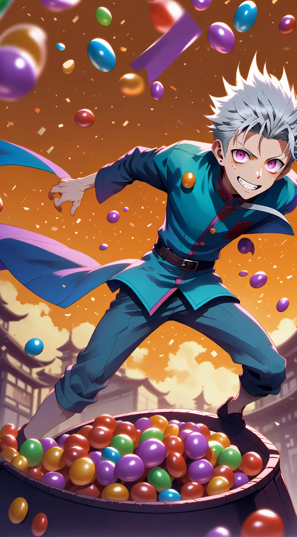 ai character: Gojo Satoru background