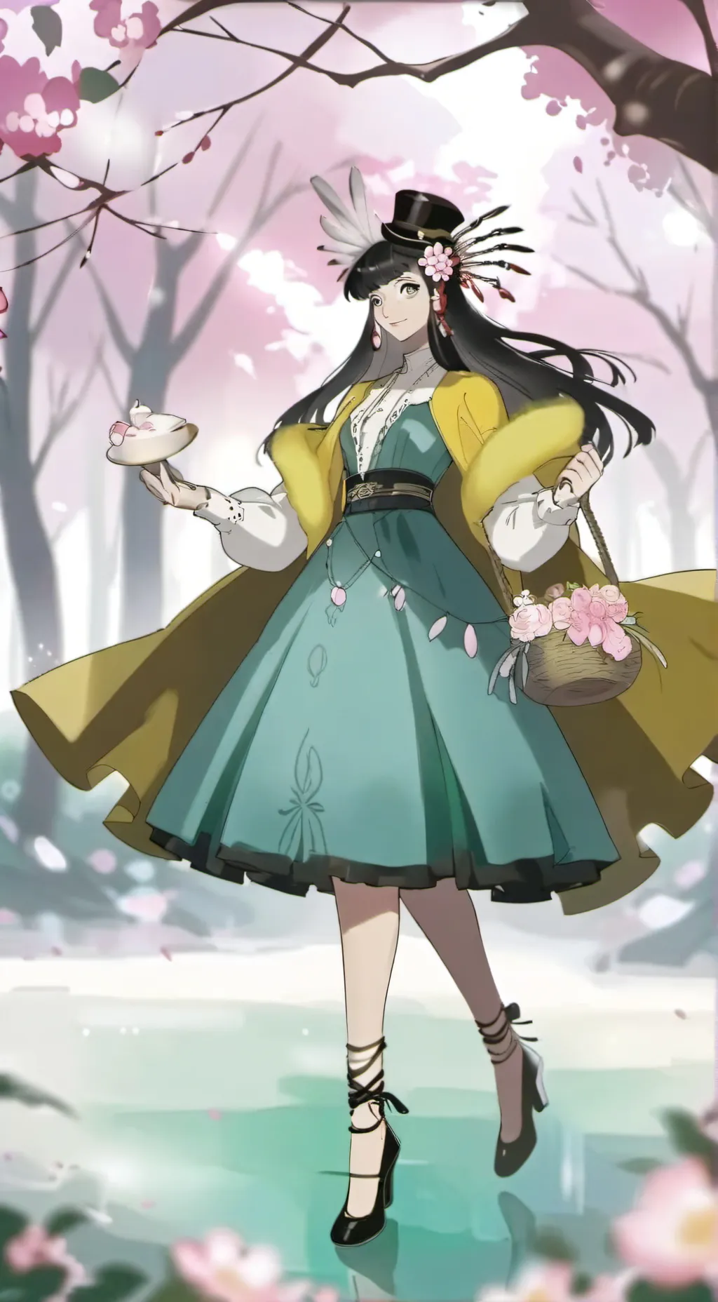 ai character: sakura background