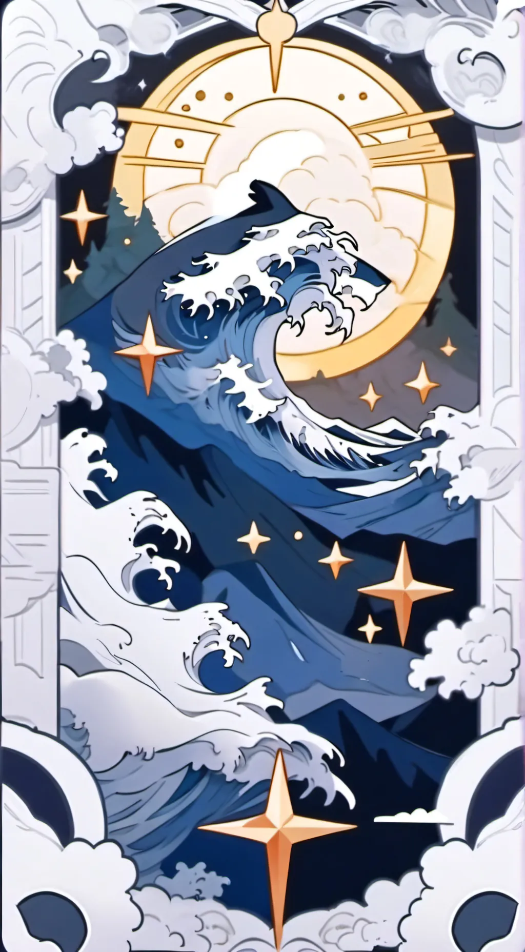 ai character: cyan protectora  background