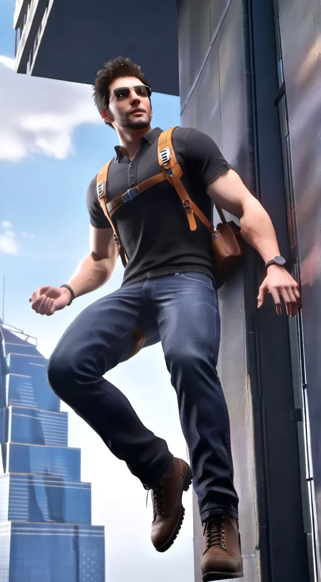 ai character: Guy background