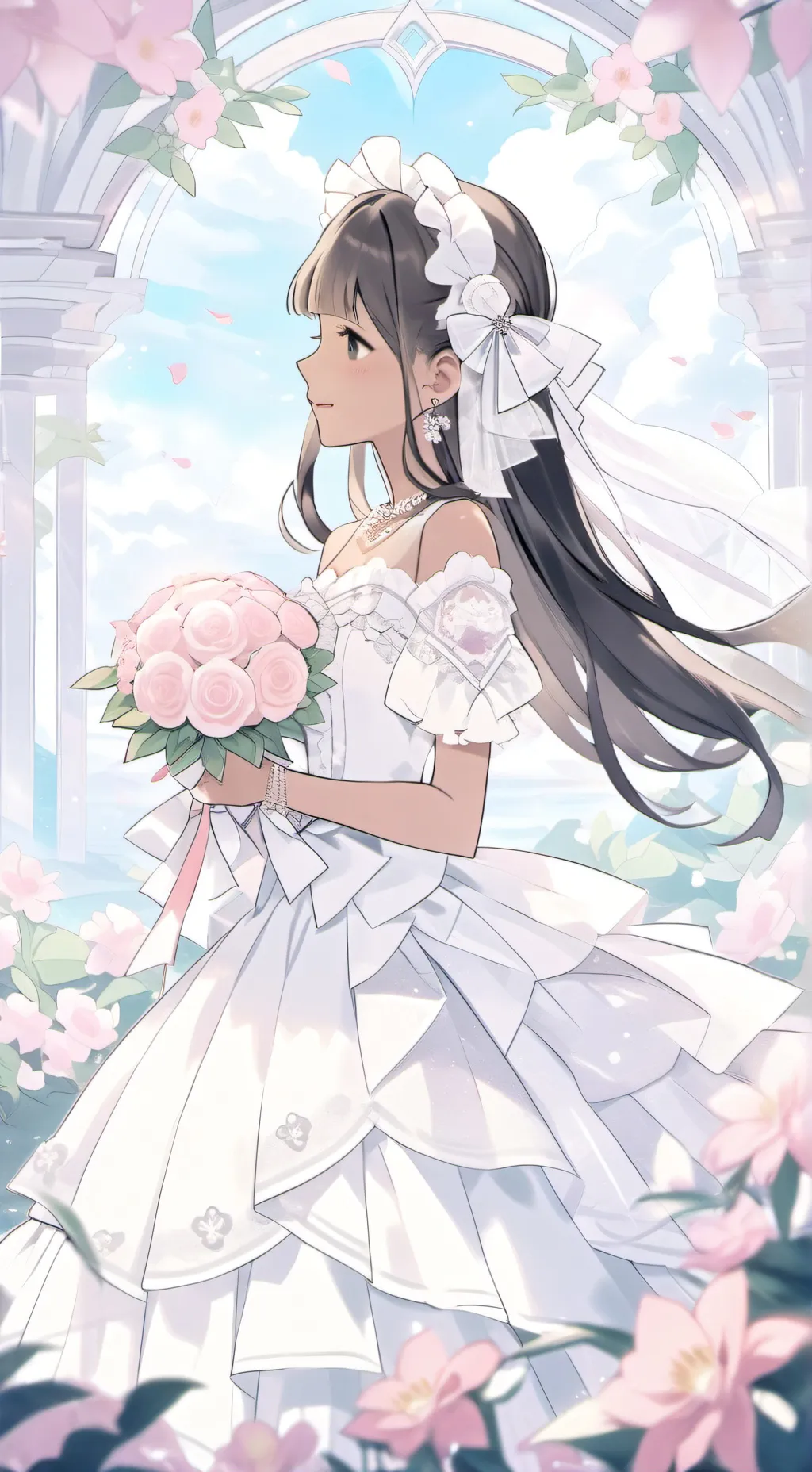 ai character: aouad wedding background