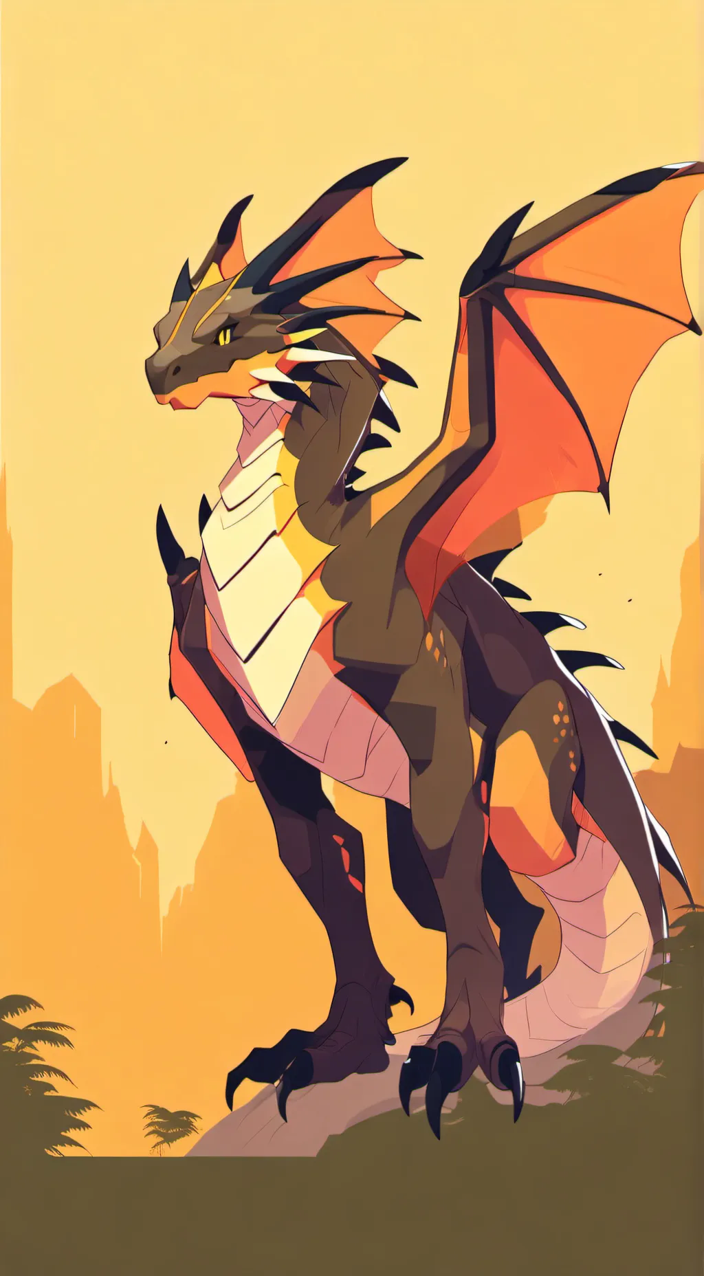 ai character: marsh background