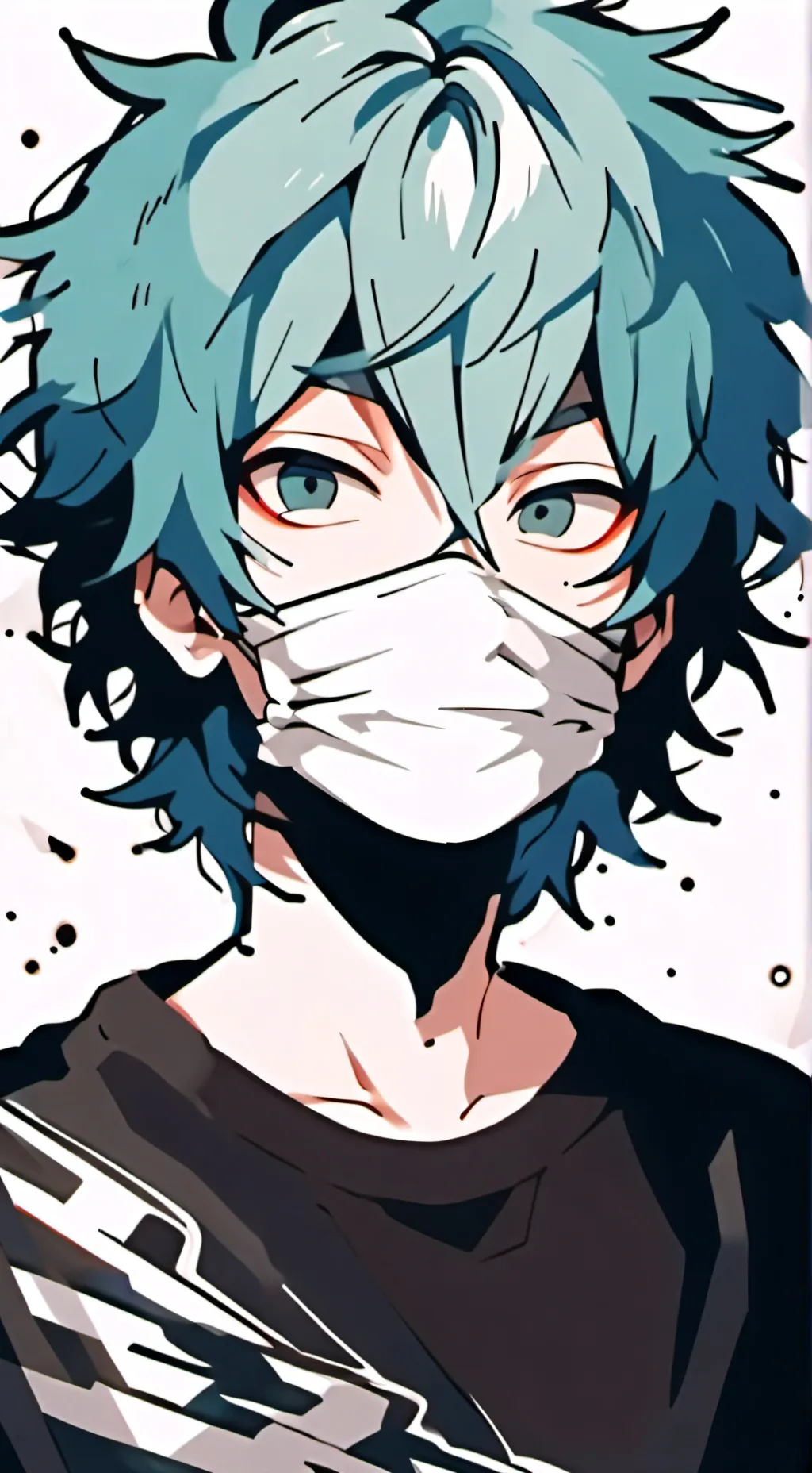 ai character: Sally face x MHA background