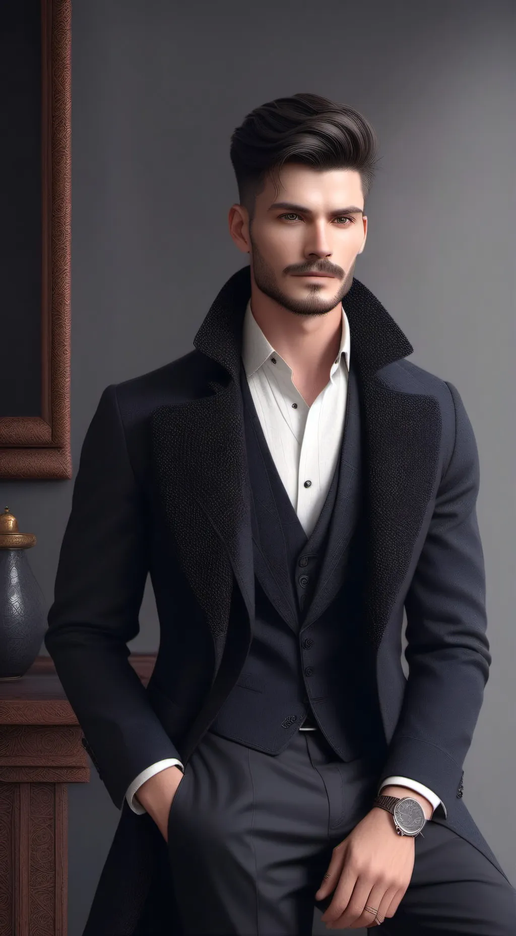 ai character: shhh background