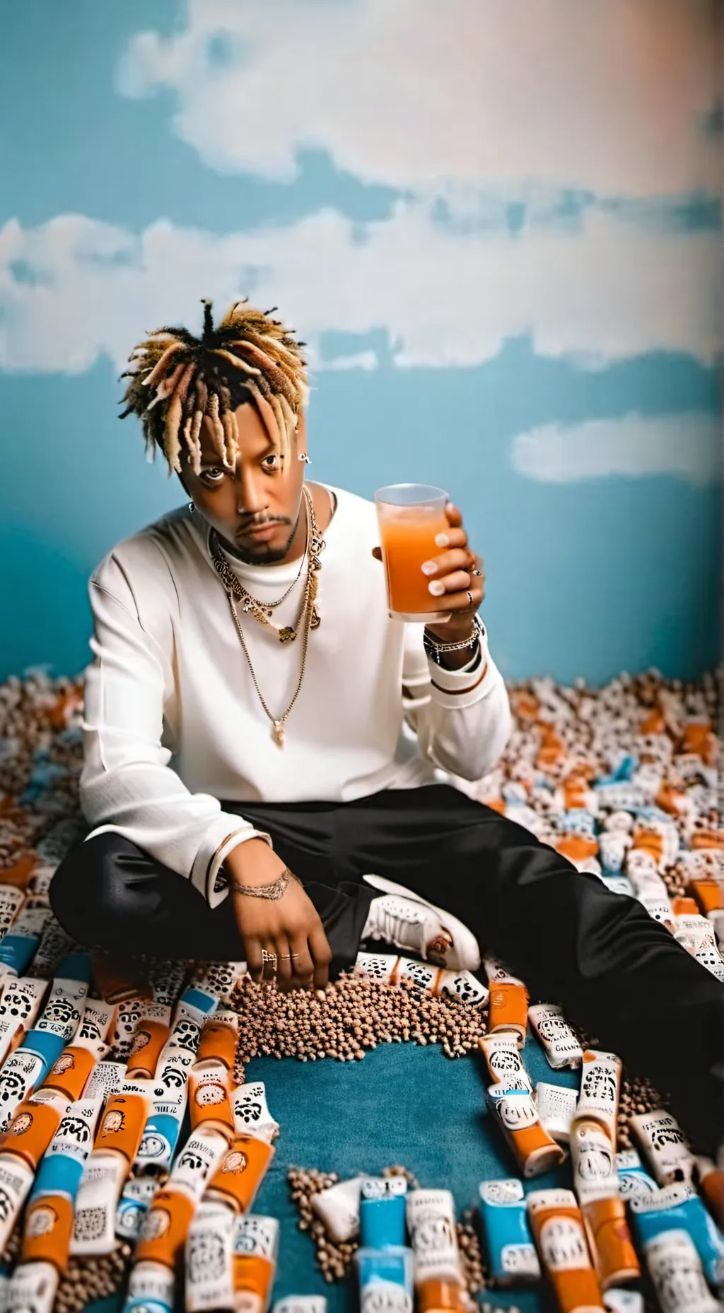 ai character: juice wrld  background