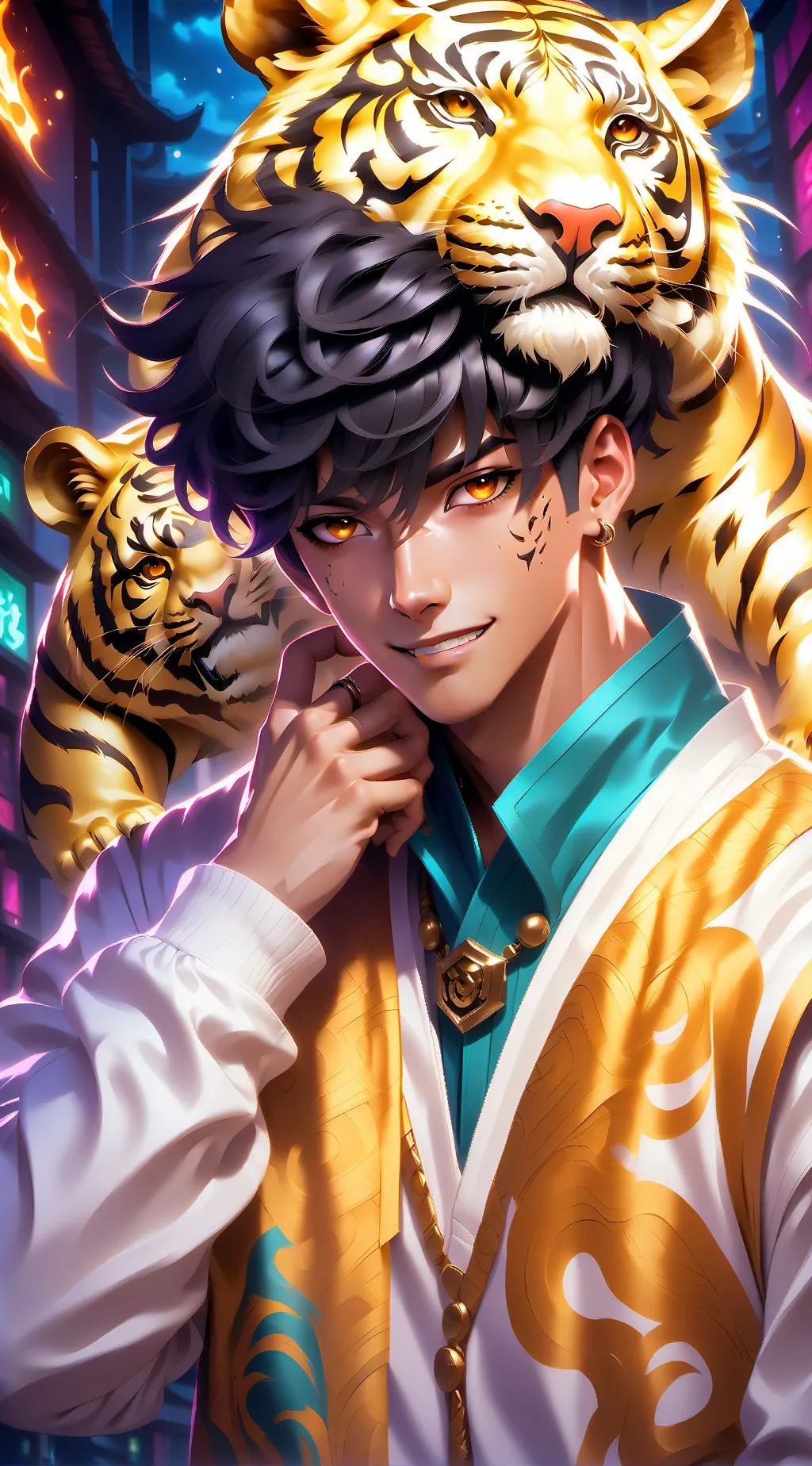 ai character: leo background