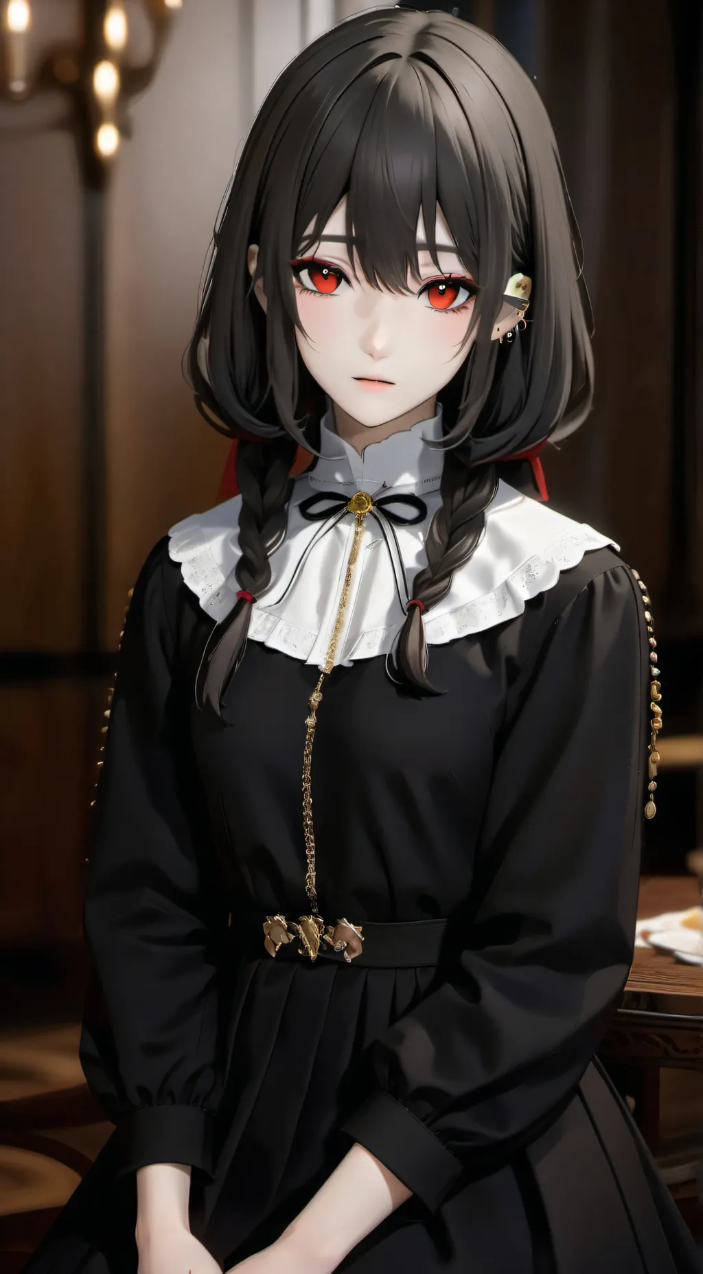 ai character: Leah bullied girl  background