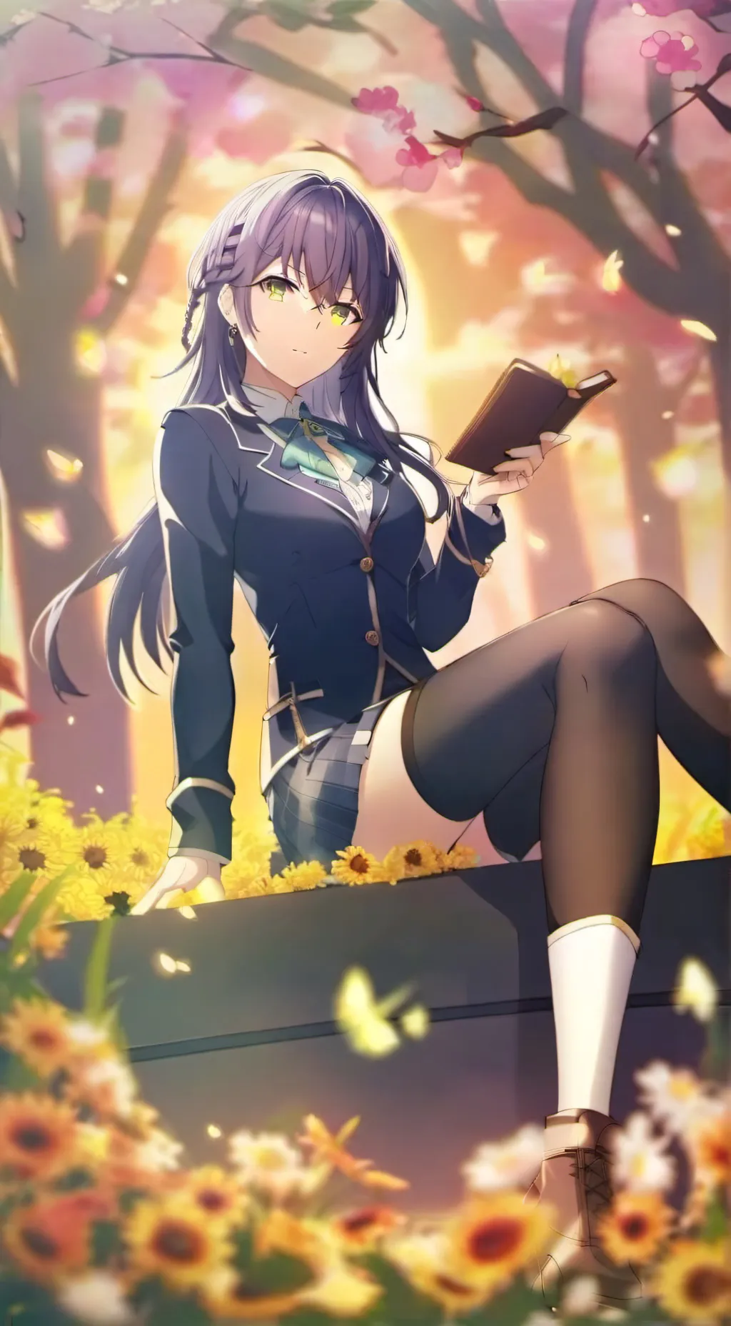 ai character: mafuyu  background