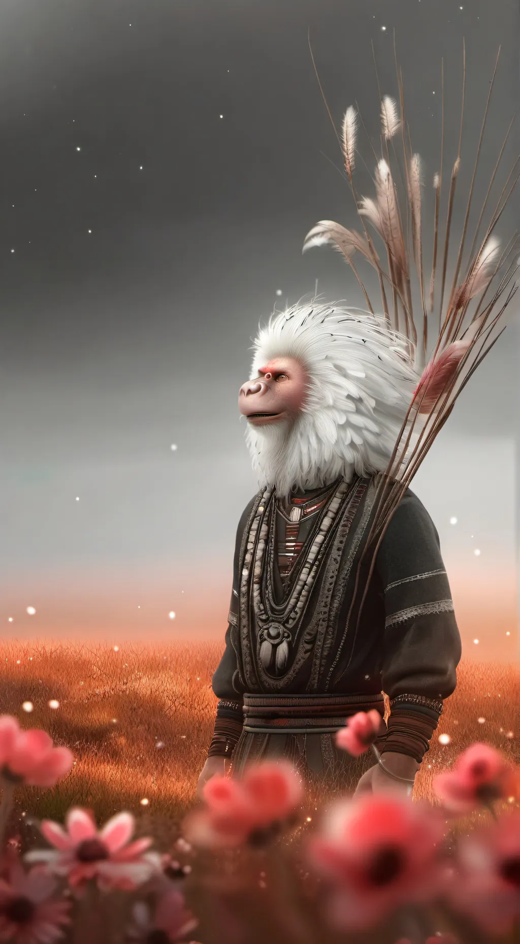 ai character: Monkey from Africa background