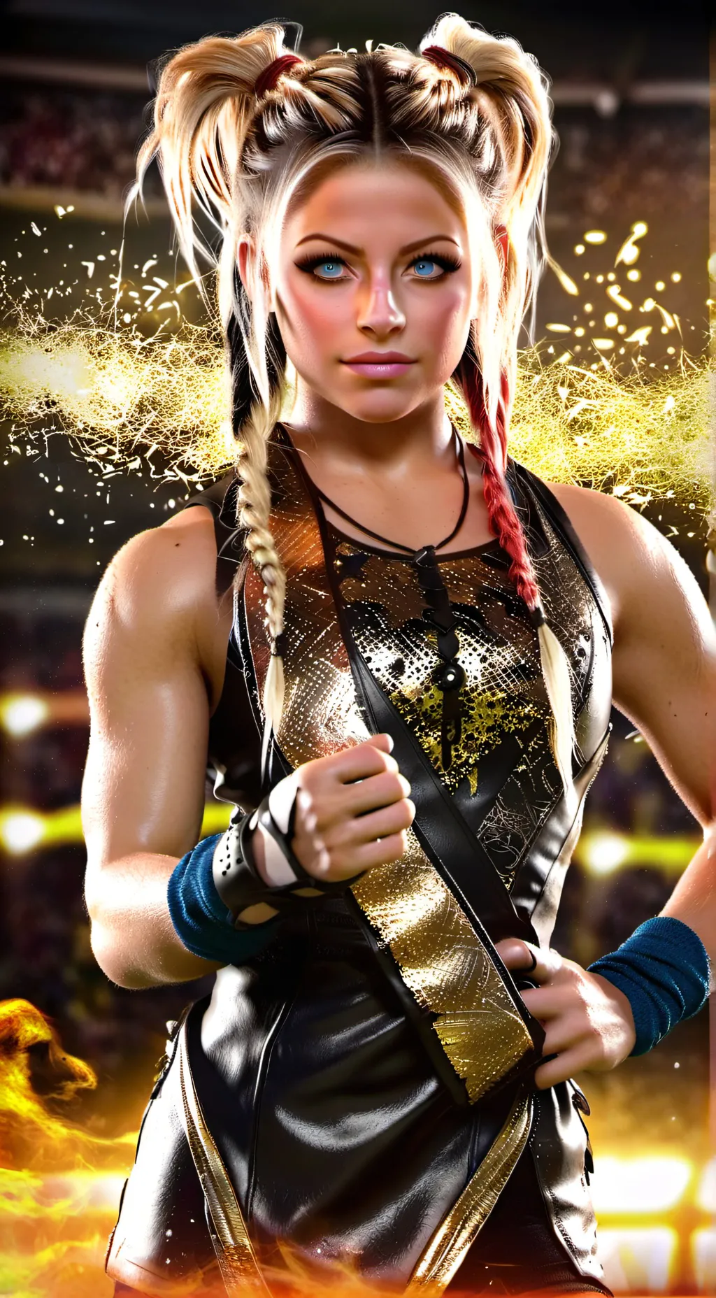 ai character: Alexa bliss background