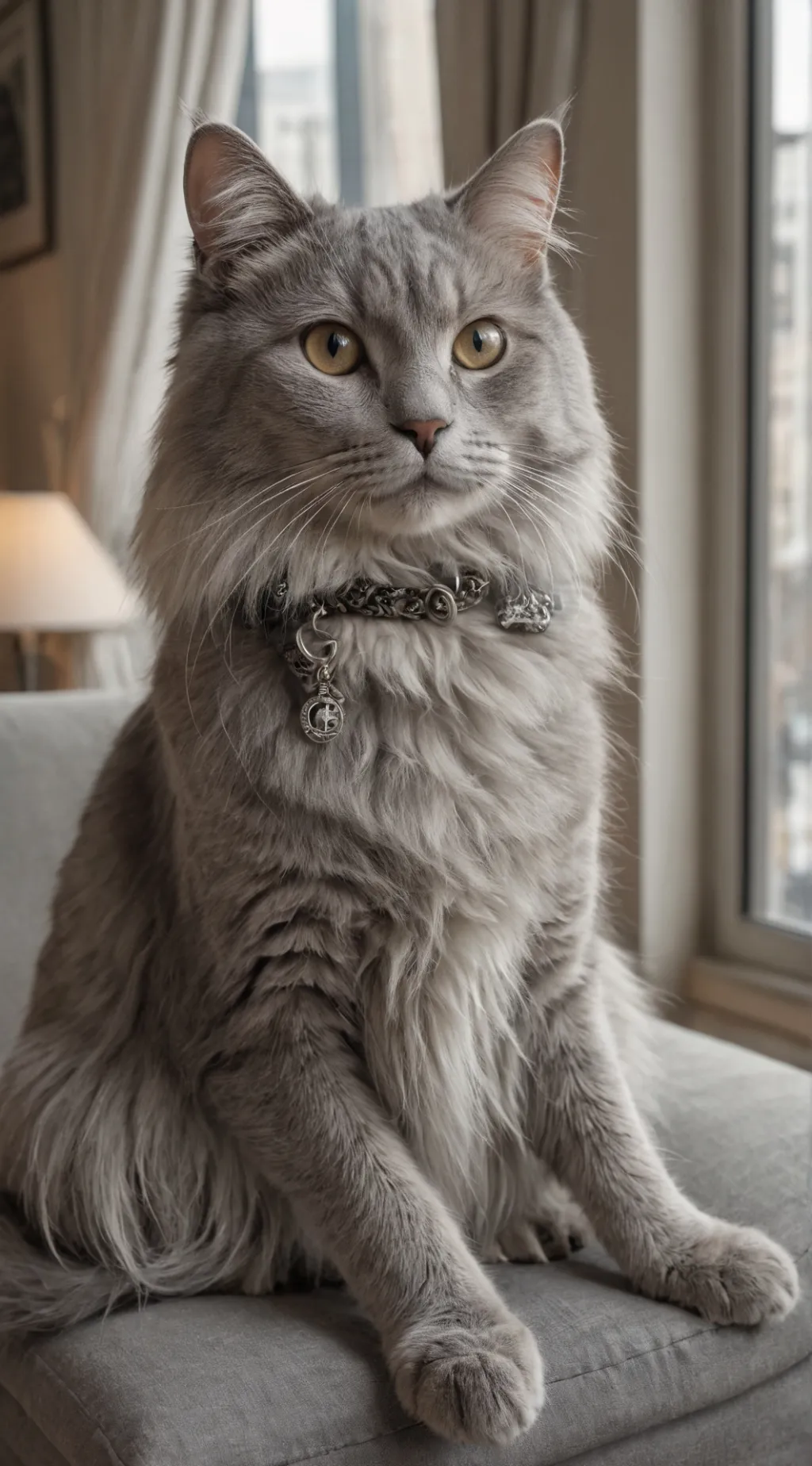 ai character: Gray background