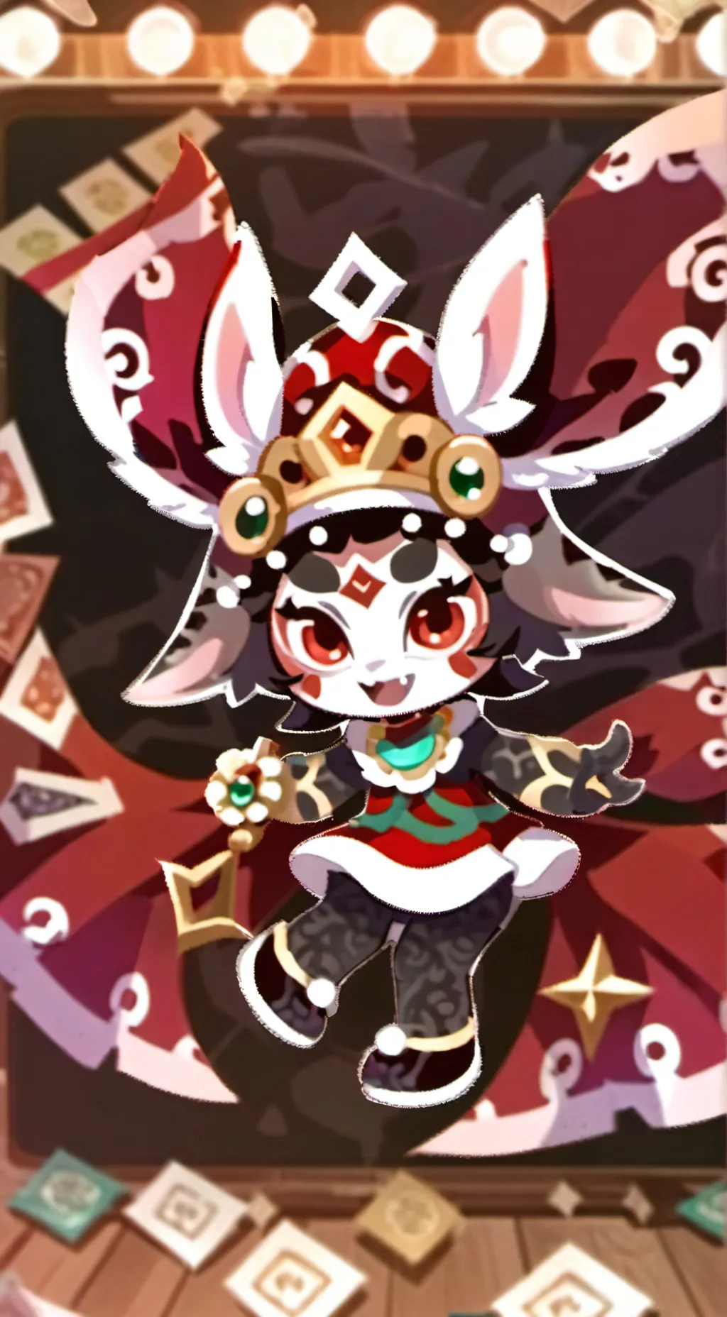 ai character: bunny  background