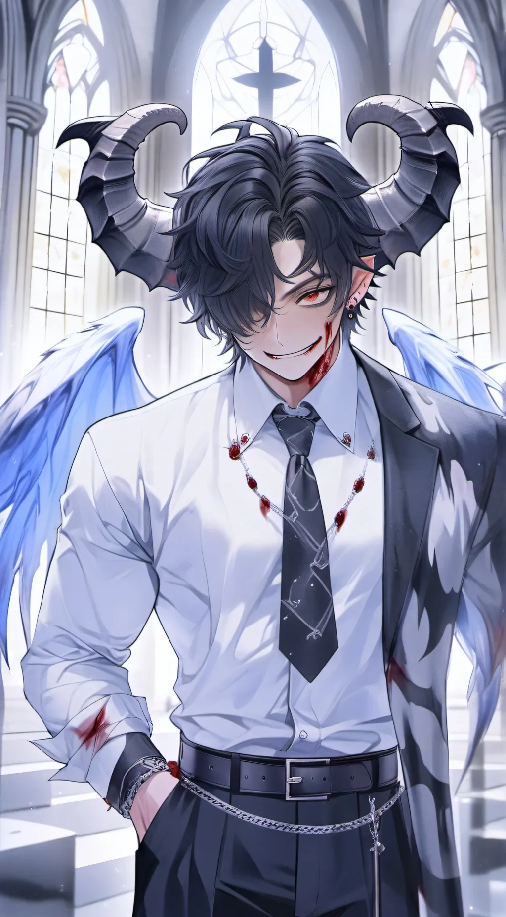 ai character: Alexander💀✨️ background