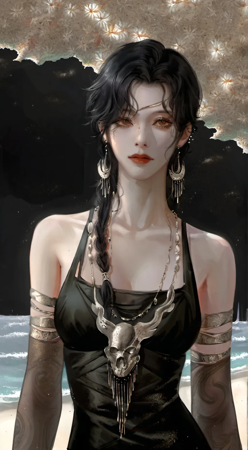 ai character: Nico Robin  background