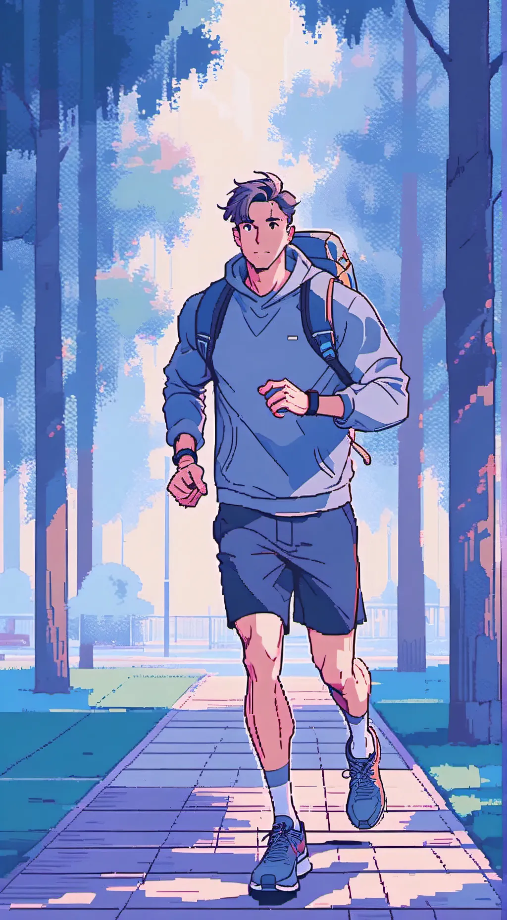 ai character: Ch Horror background