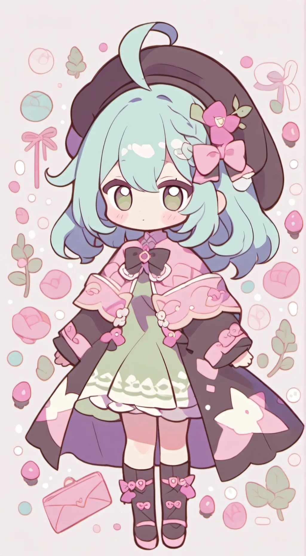 ai character: anya et Damien  background