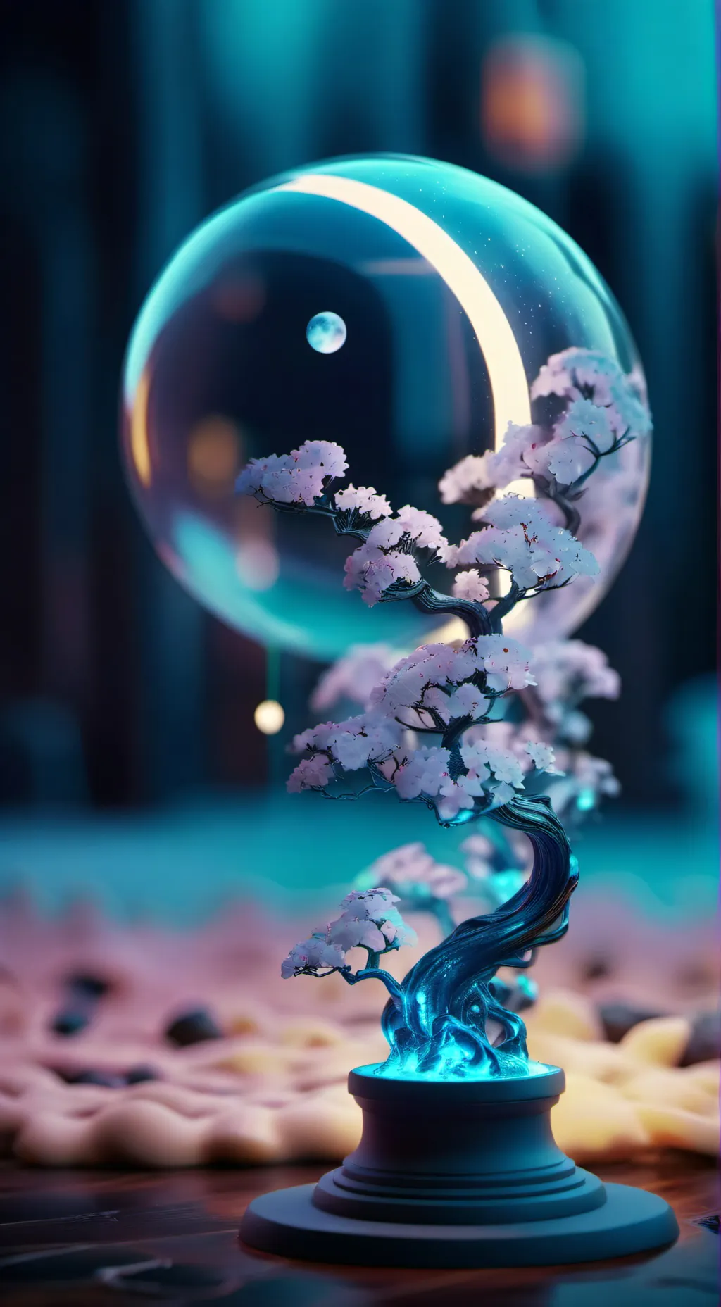 ai character: evil moon  background