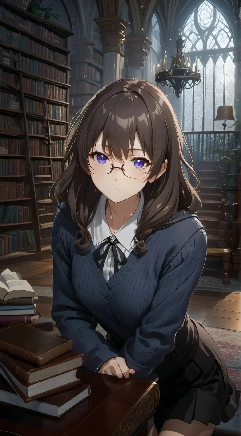 ai character: Ms.Aria background