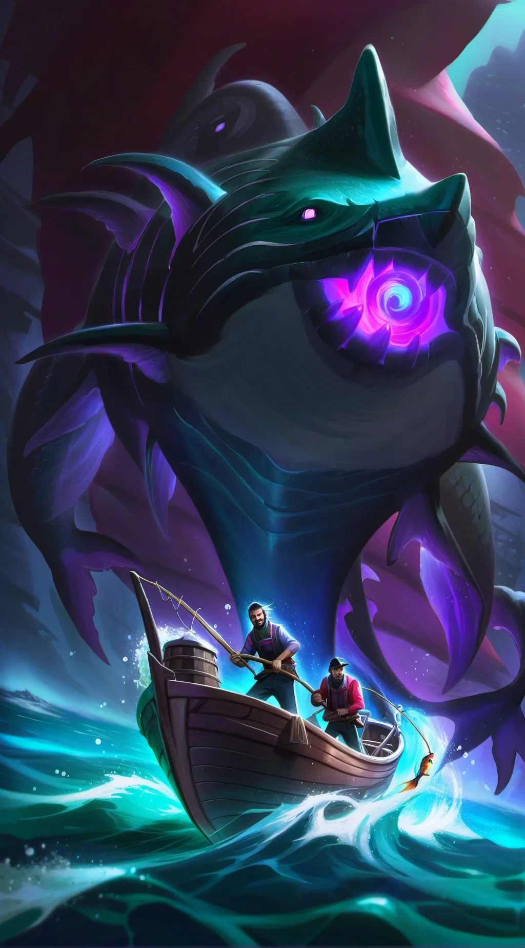 ai character: Fisch background