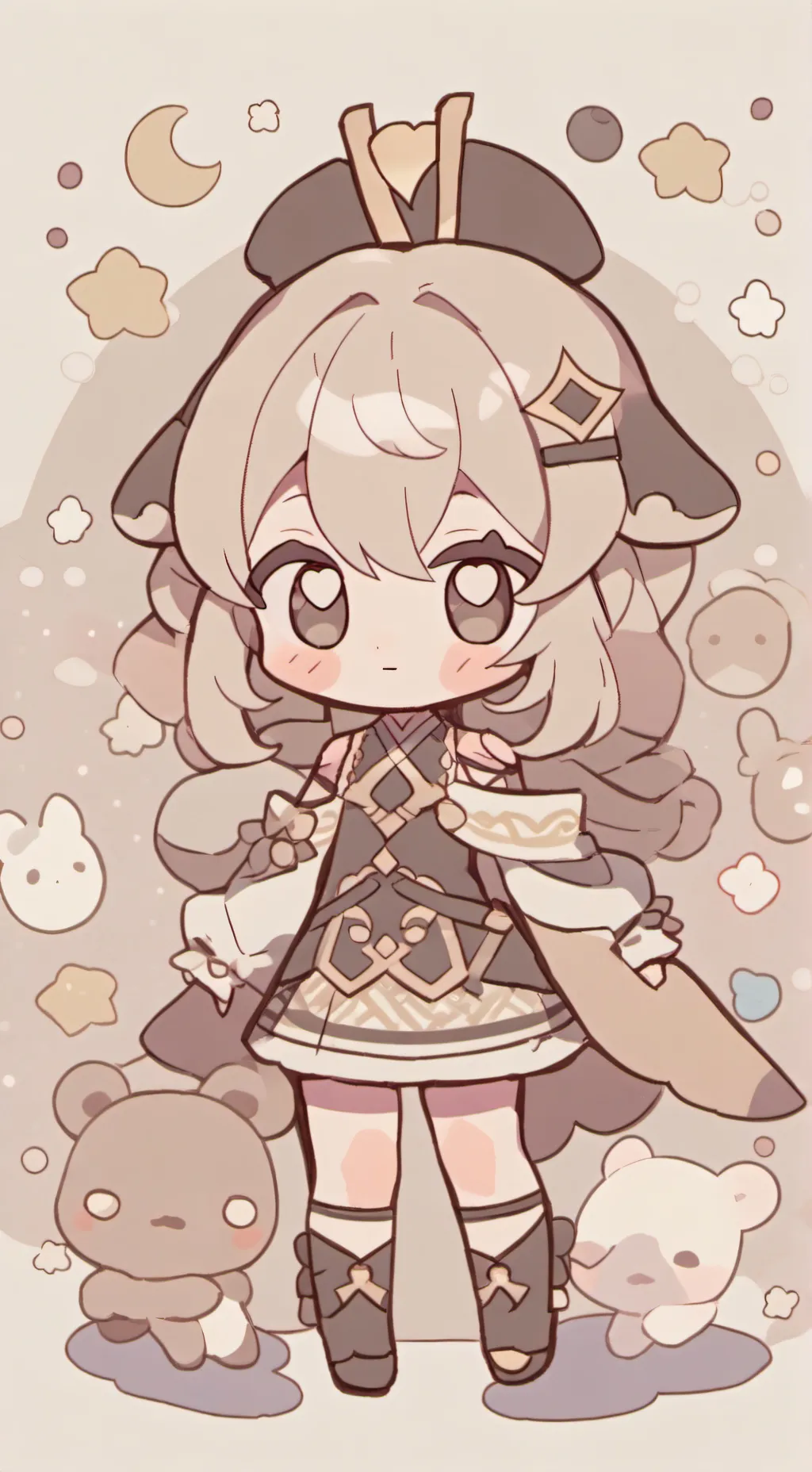 ai character: Heat eggnog background