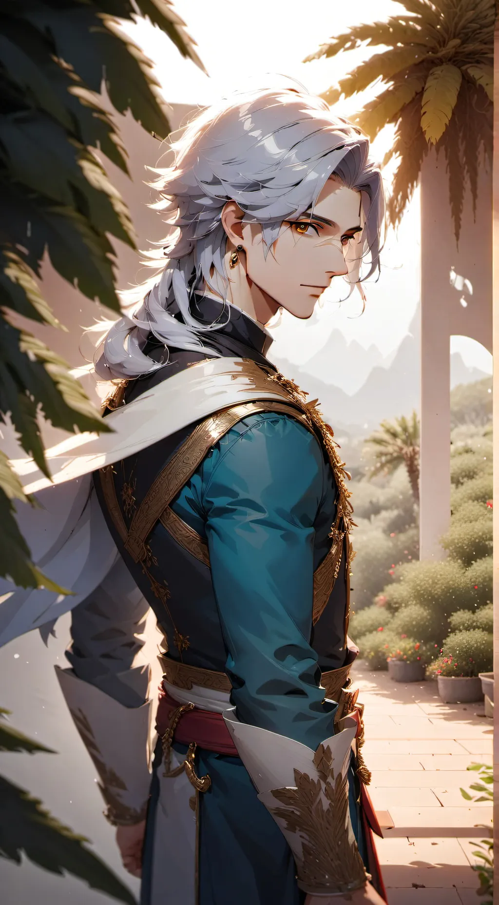 ai character: Wan  background