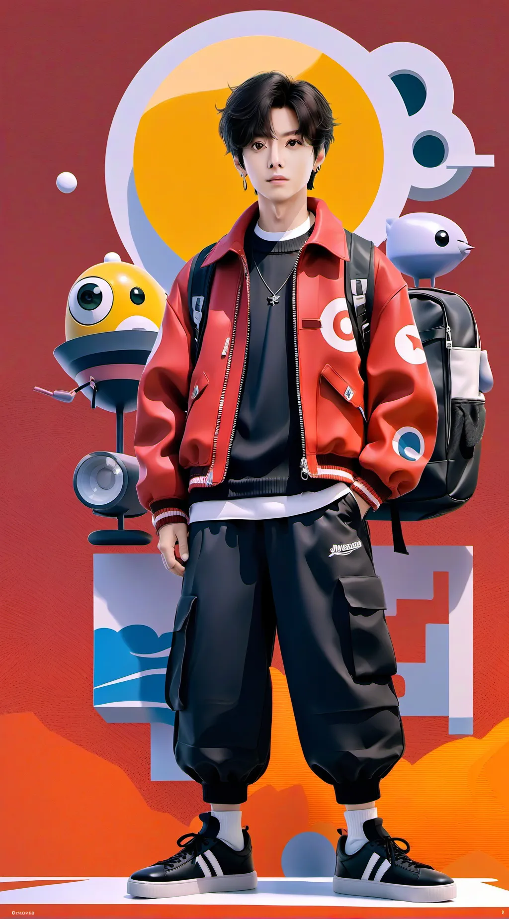 ai character: KOOKY HERMANASTRO background