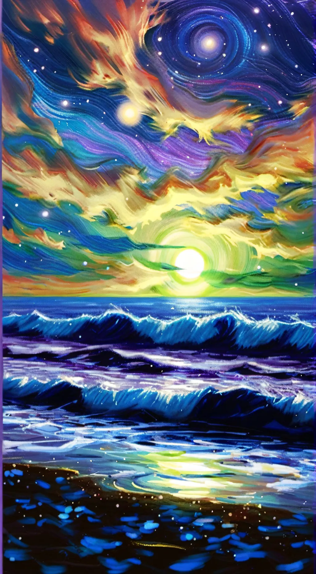 ai character: dark purple  background