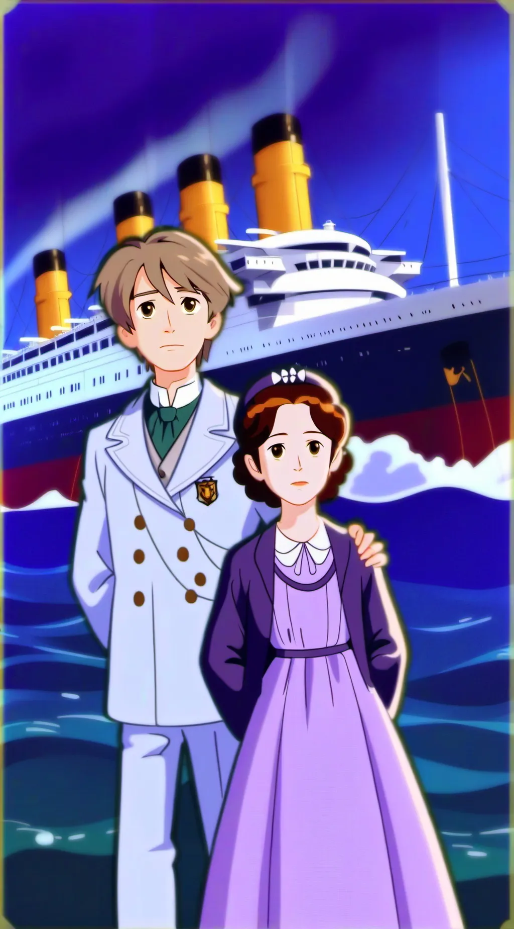 ai character: Titanic background