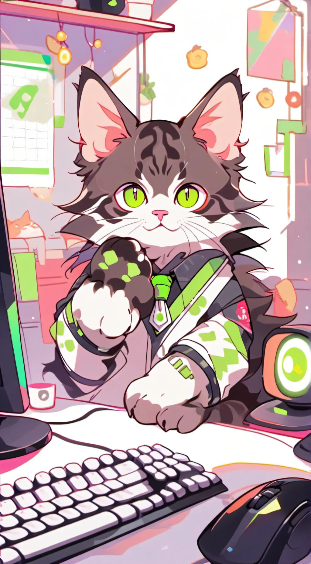 ai character: Byte background