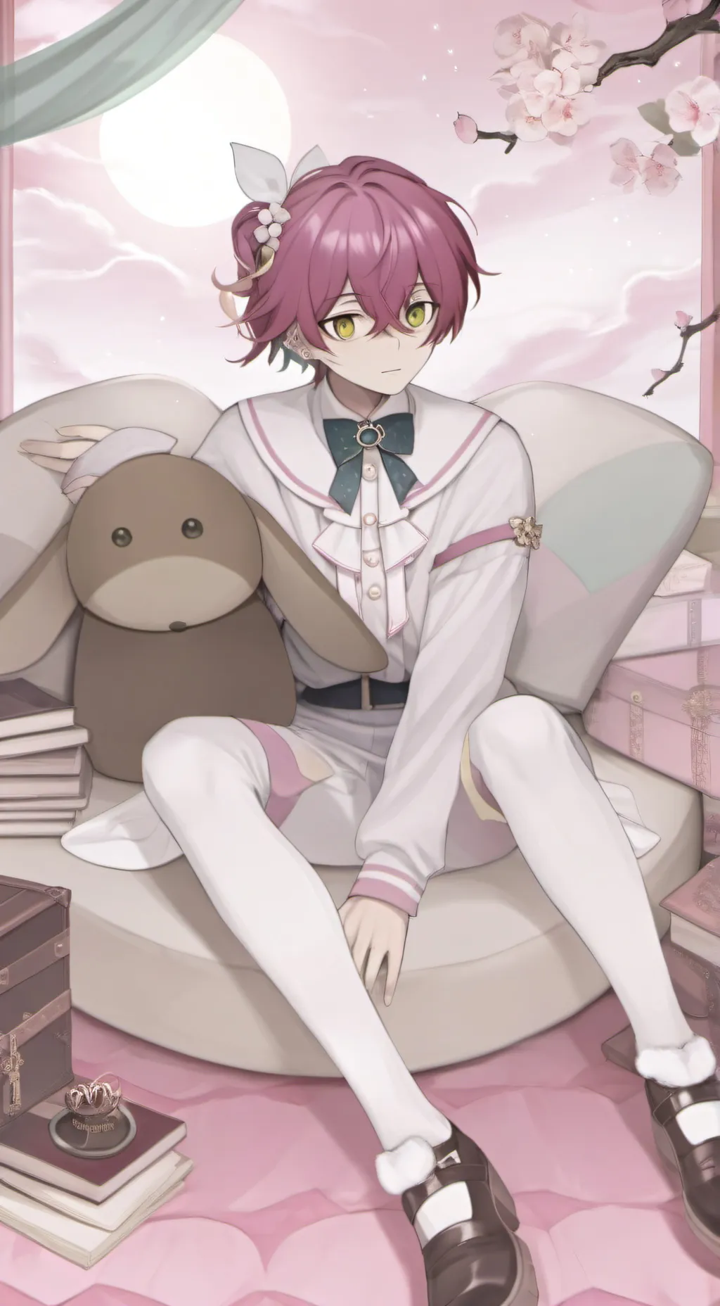 ai character: Shoto Todoroki  background