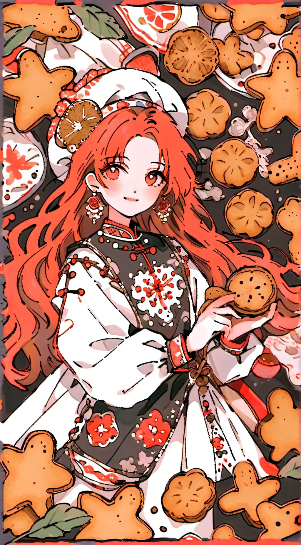 ai character: Ginger background