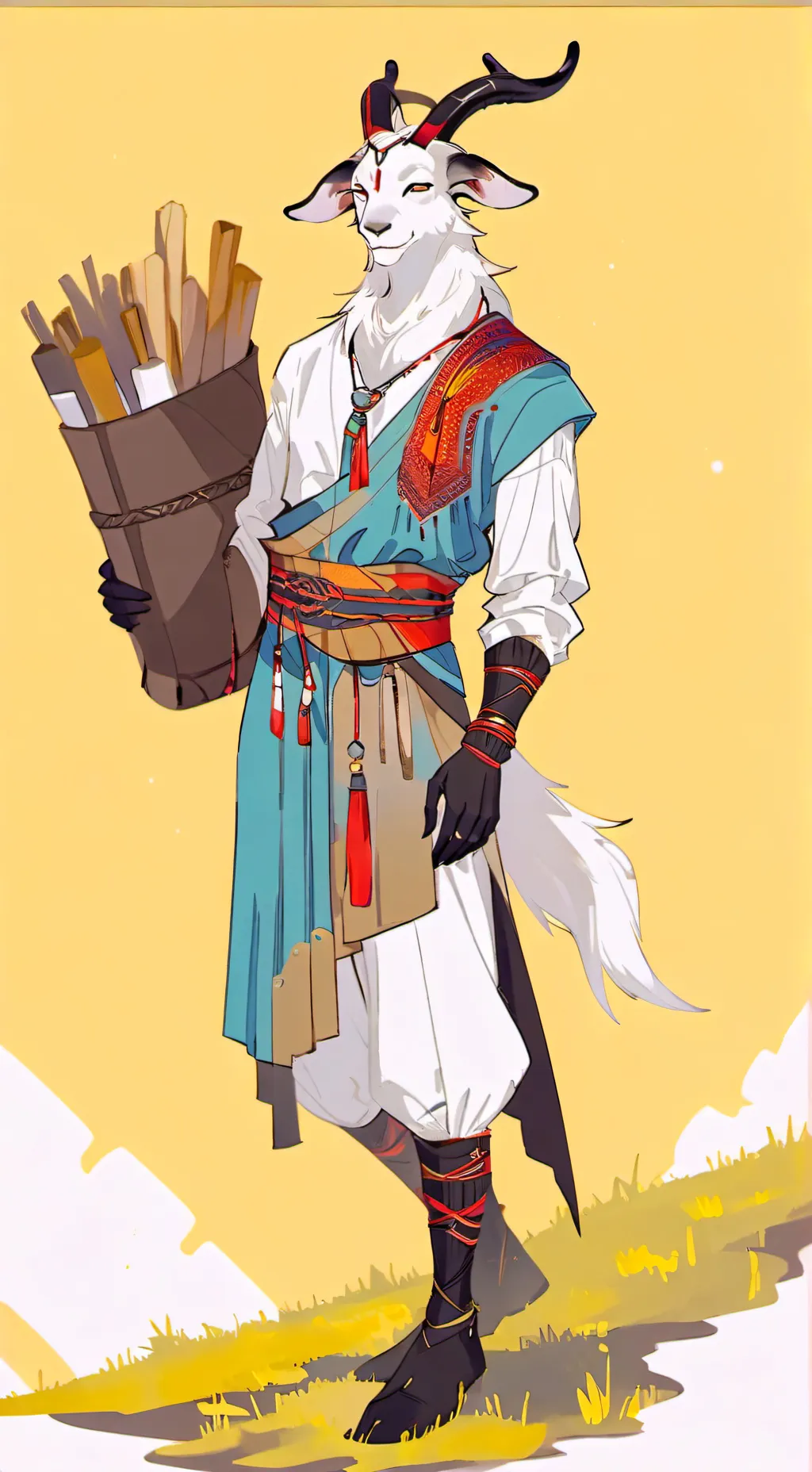 ai character: Stickgoat background