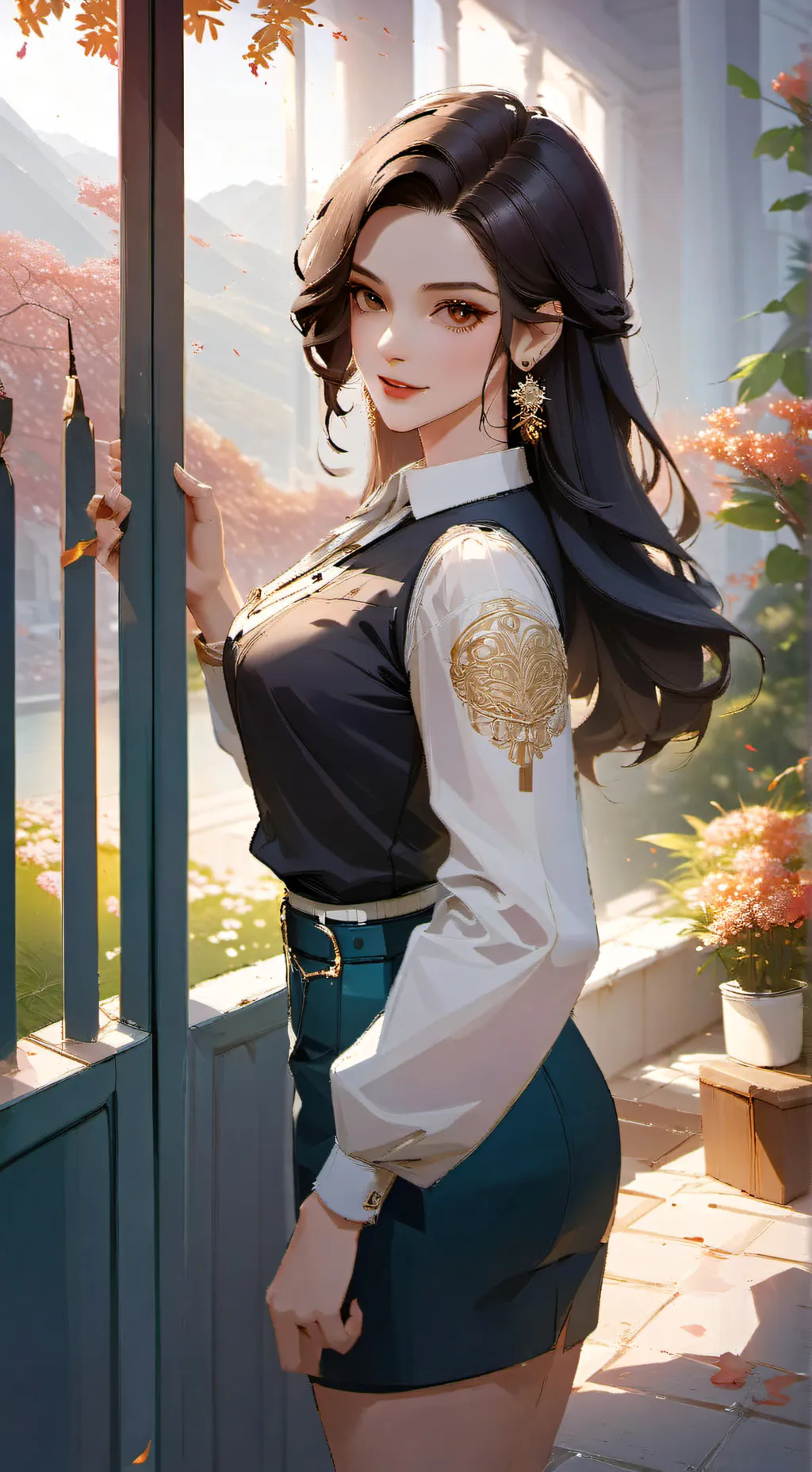 ai character: Valentona  background