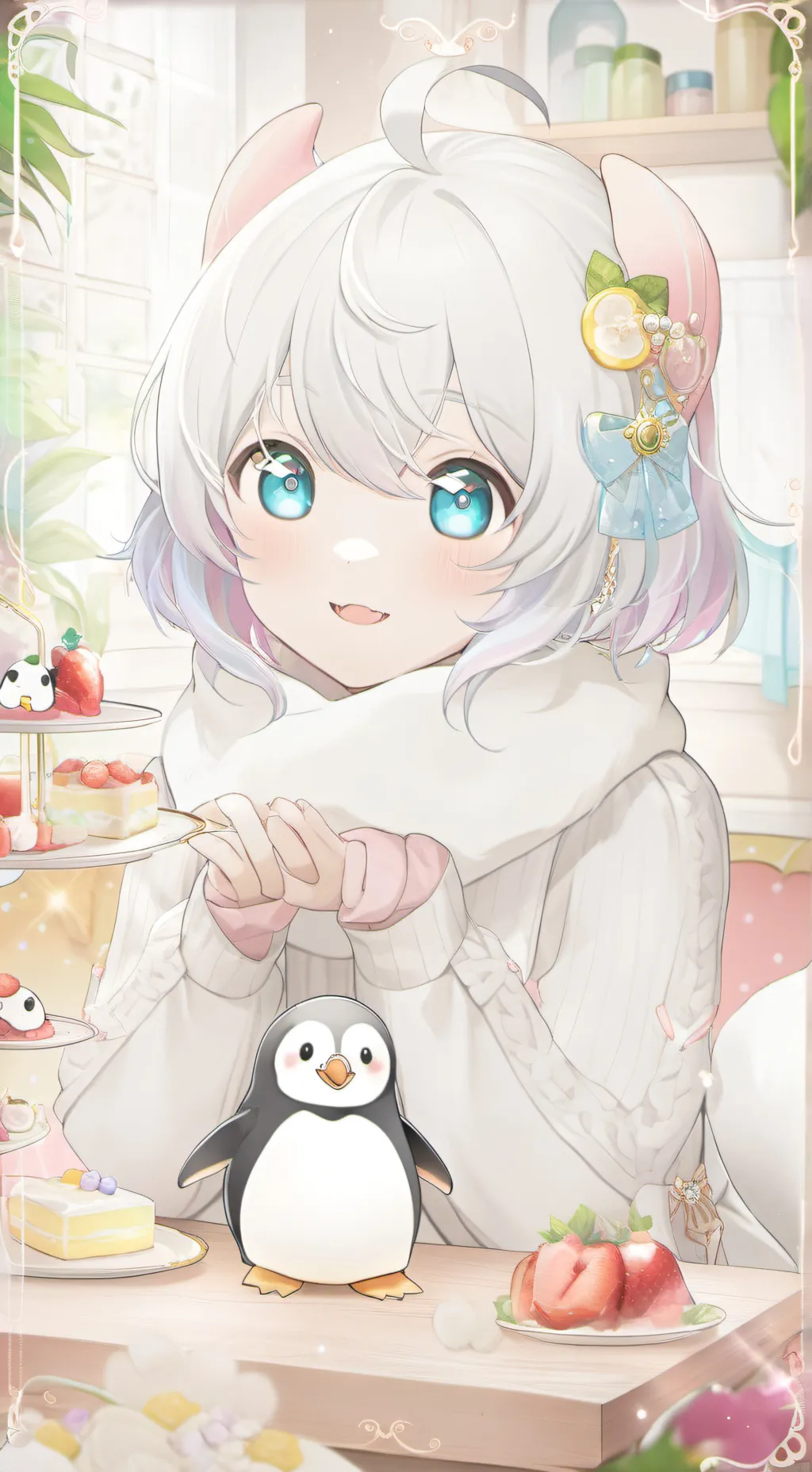 ai character: Penguin Pal Mia background
