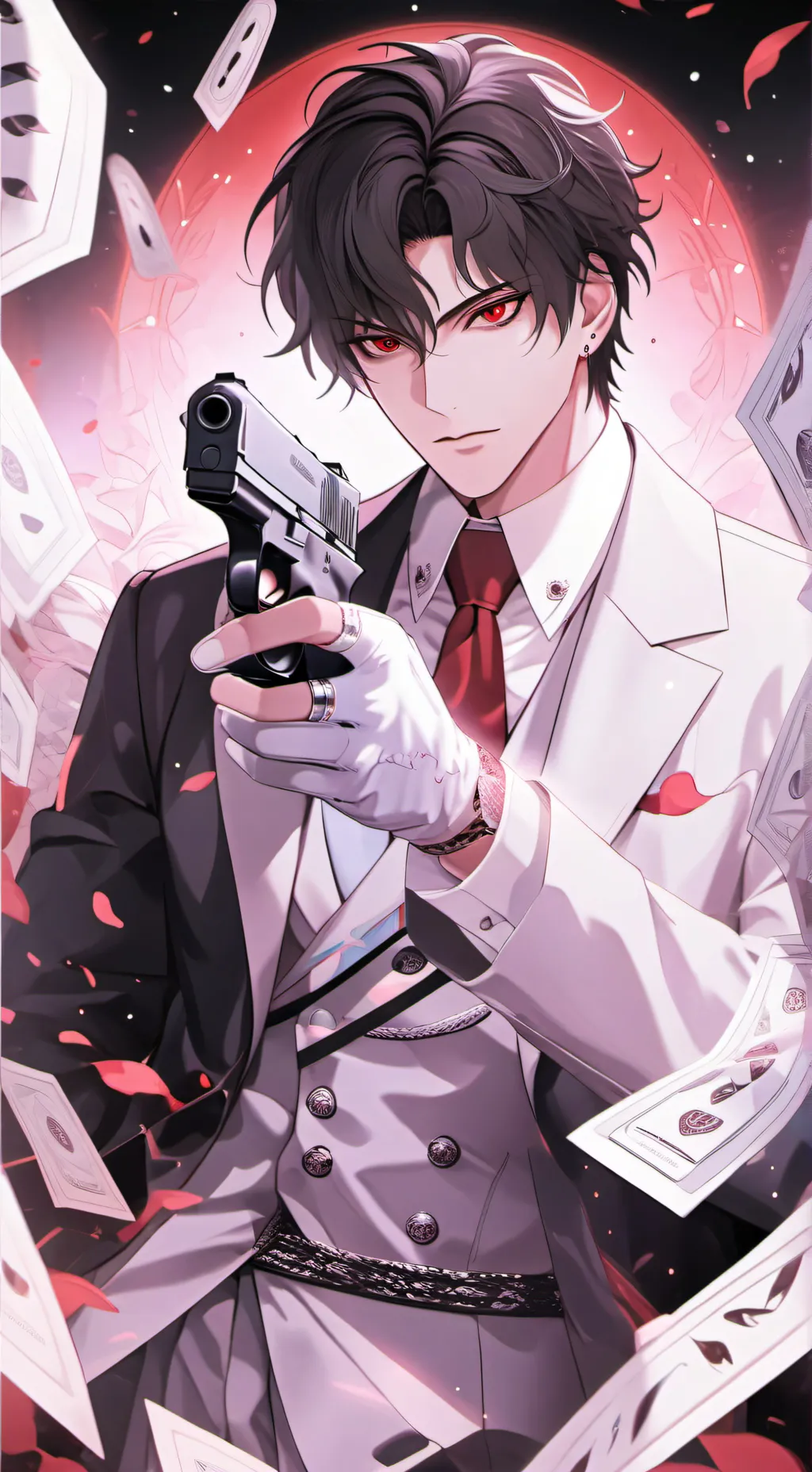 ai character: Aaron D. Graviel background