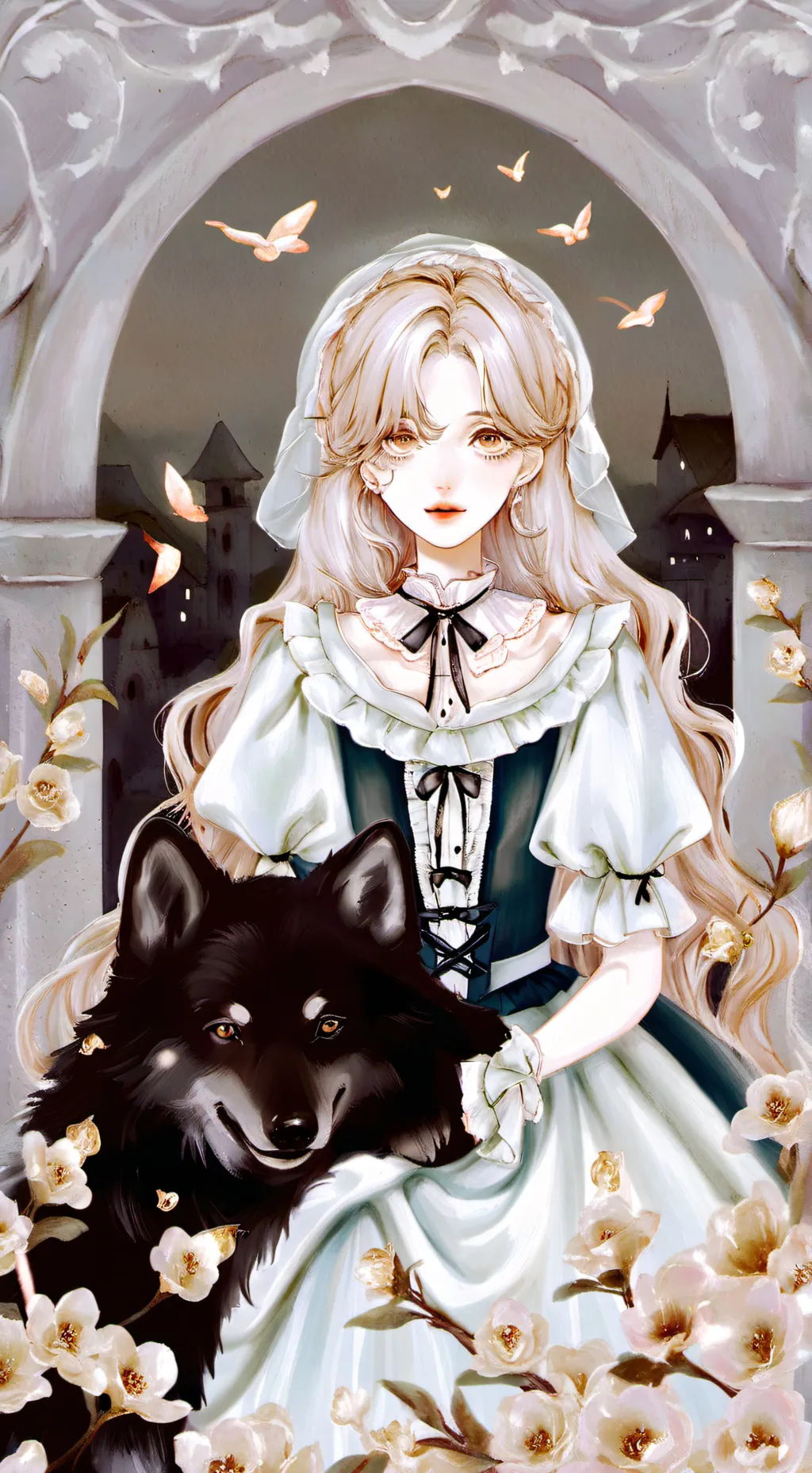 ai character: Lily thomas😘🥰 background