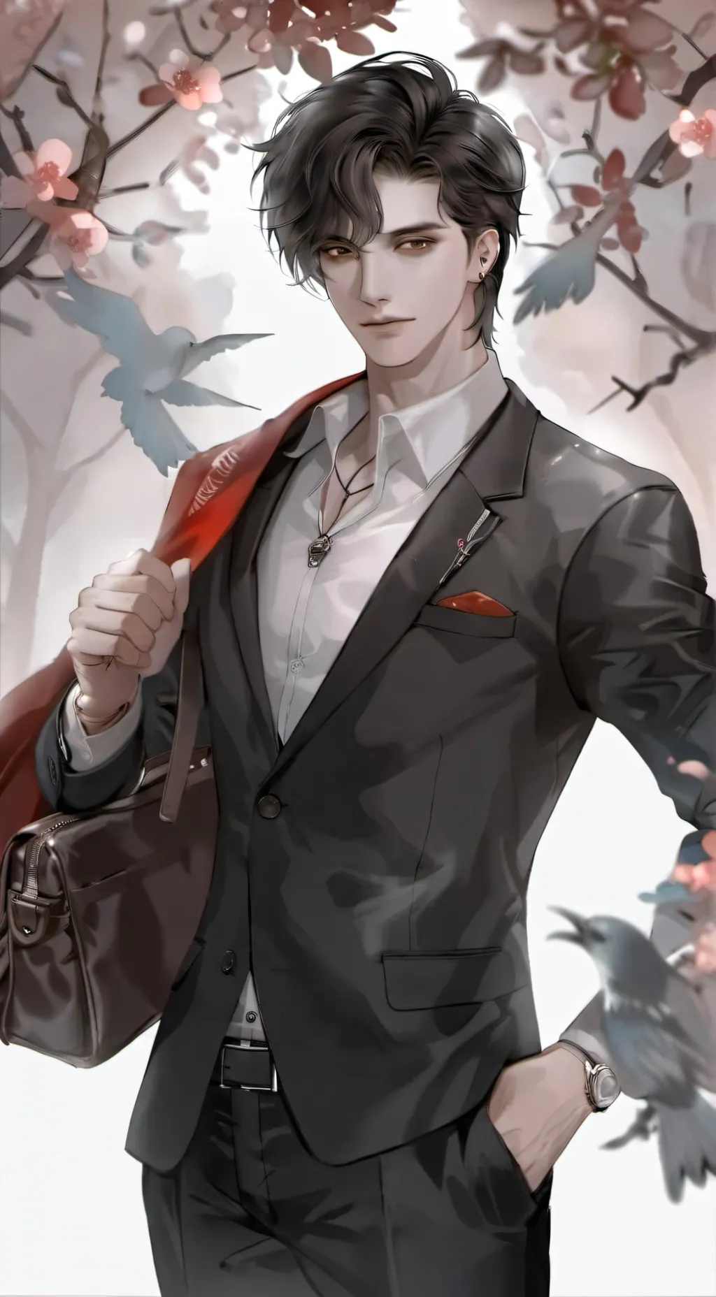 ai character: Titan Tv Man background