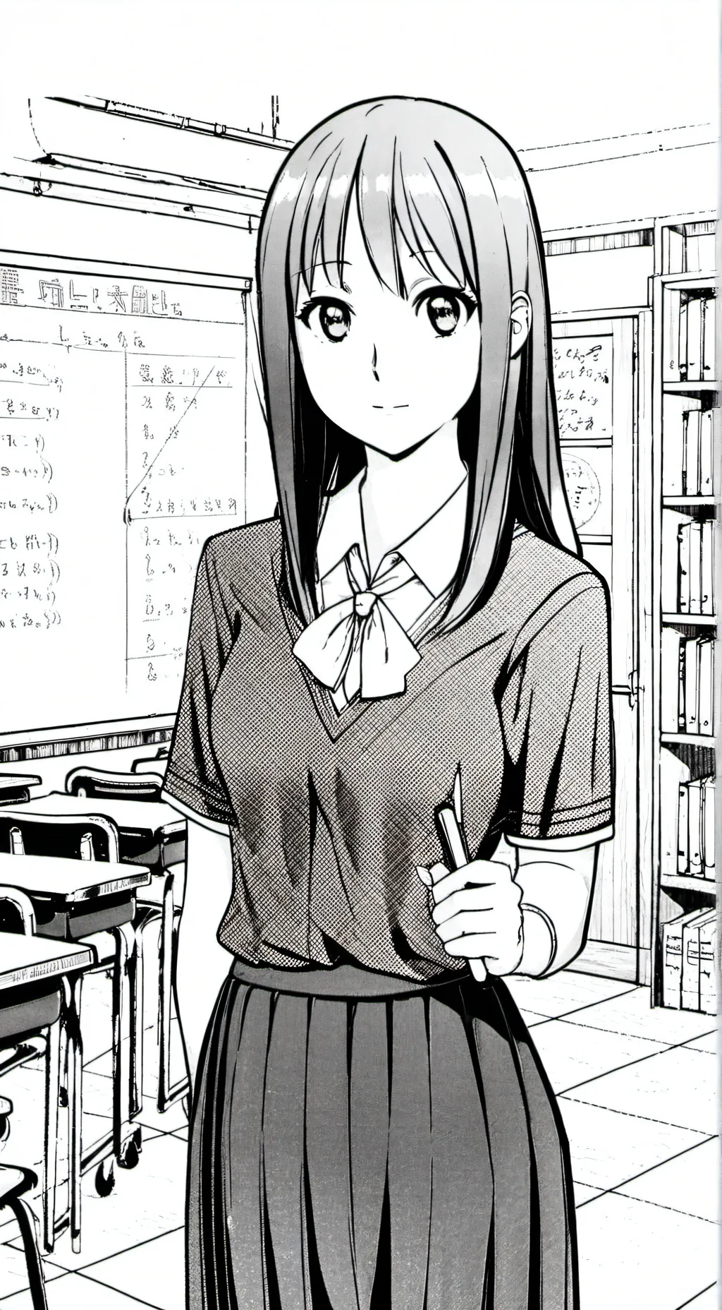 ai character: Miss Circle background