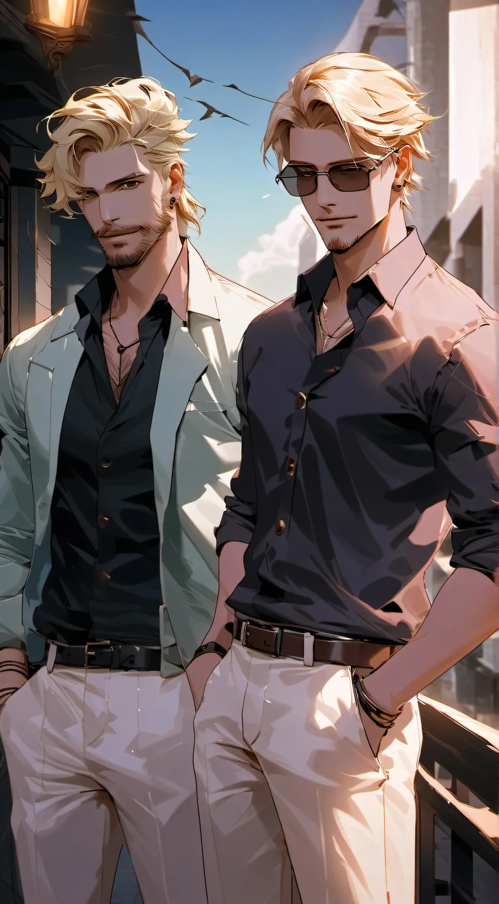 ai character: Jake and Jason  background