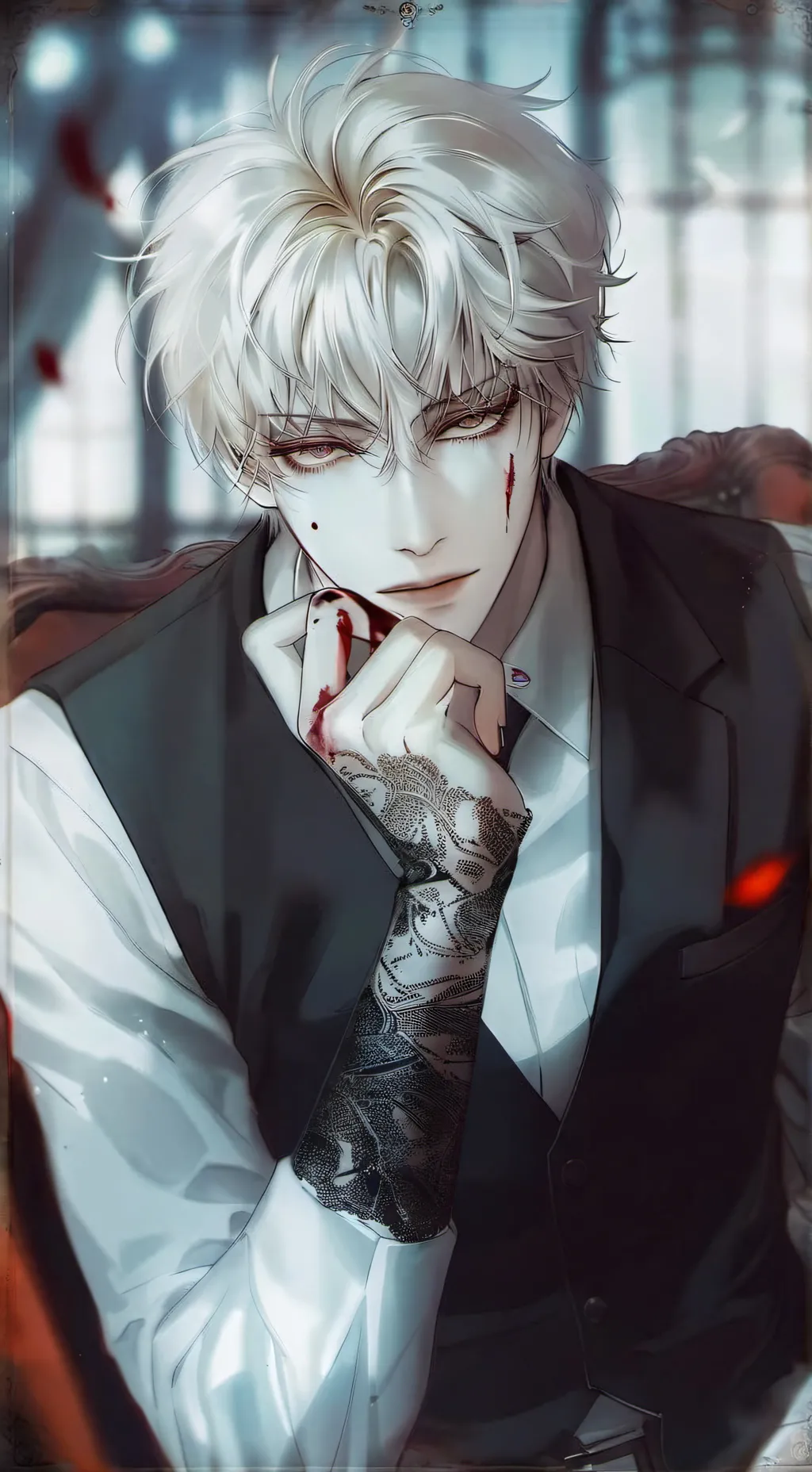 ai character: Aaron ౨ৎ background