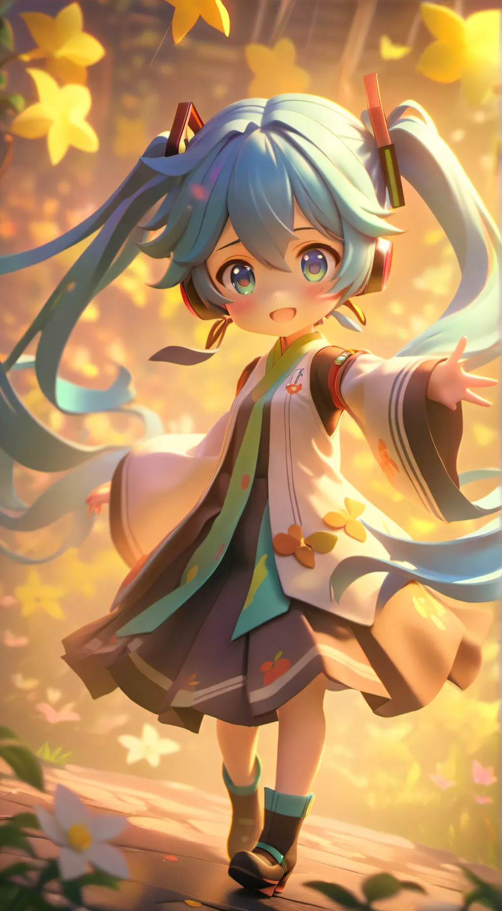 ai character: miku background