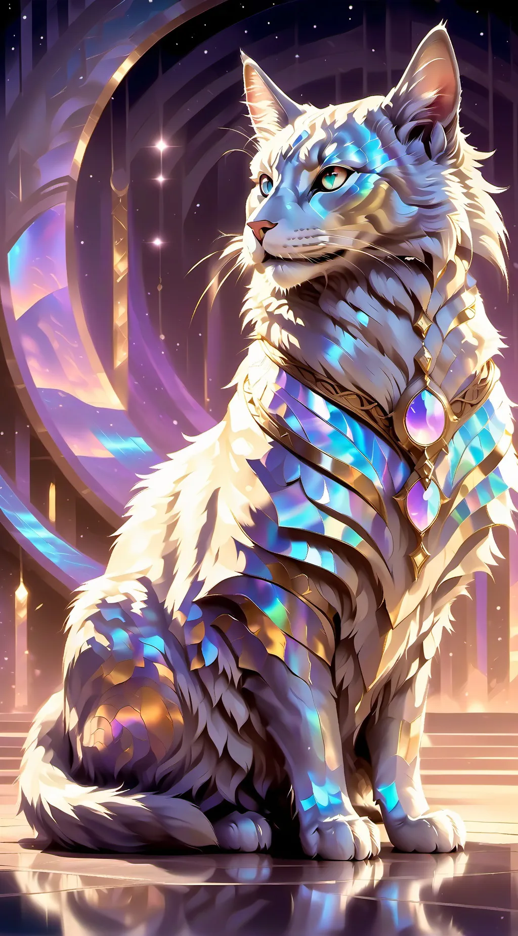 ai character: Moonlight background