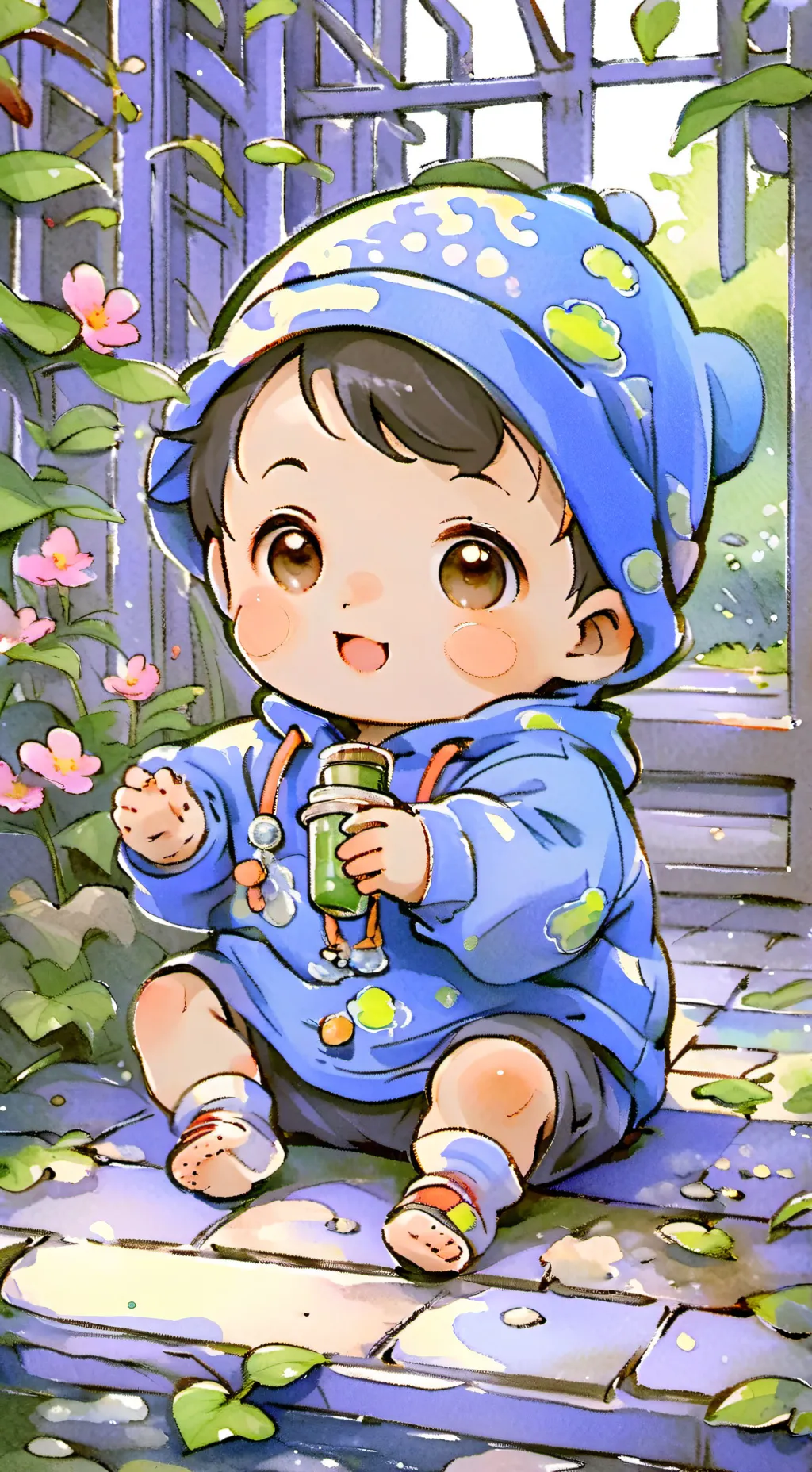 ai character: baby background