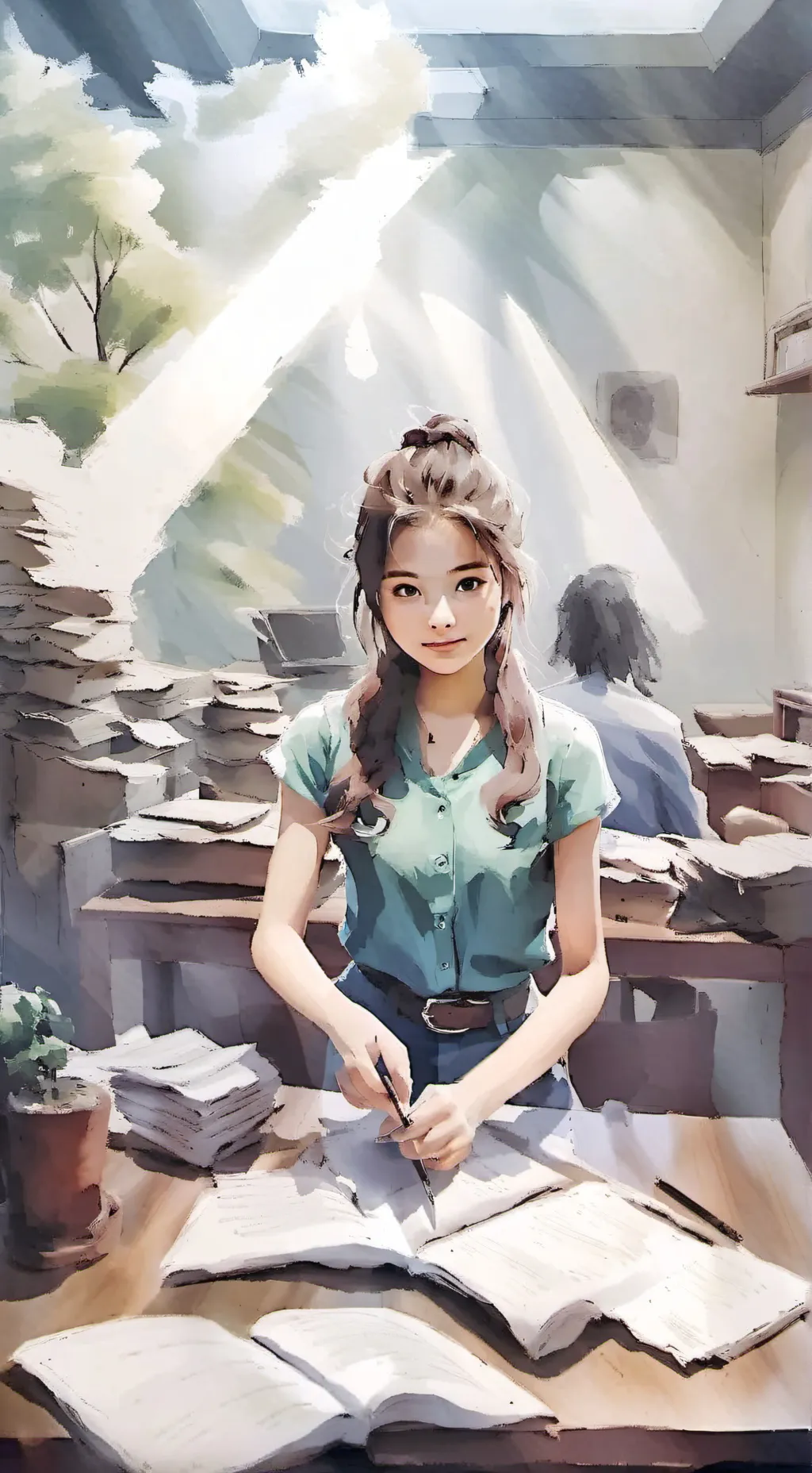 ai character: The Cold Case (2) background