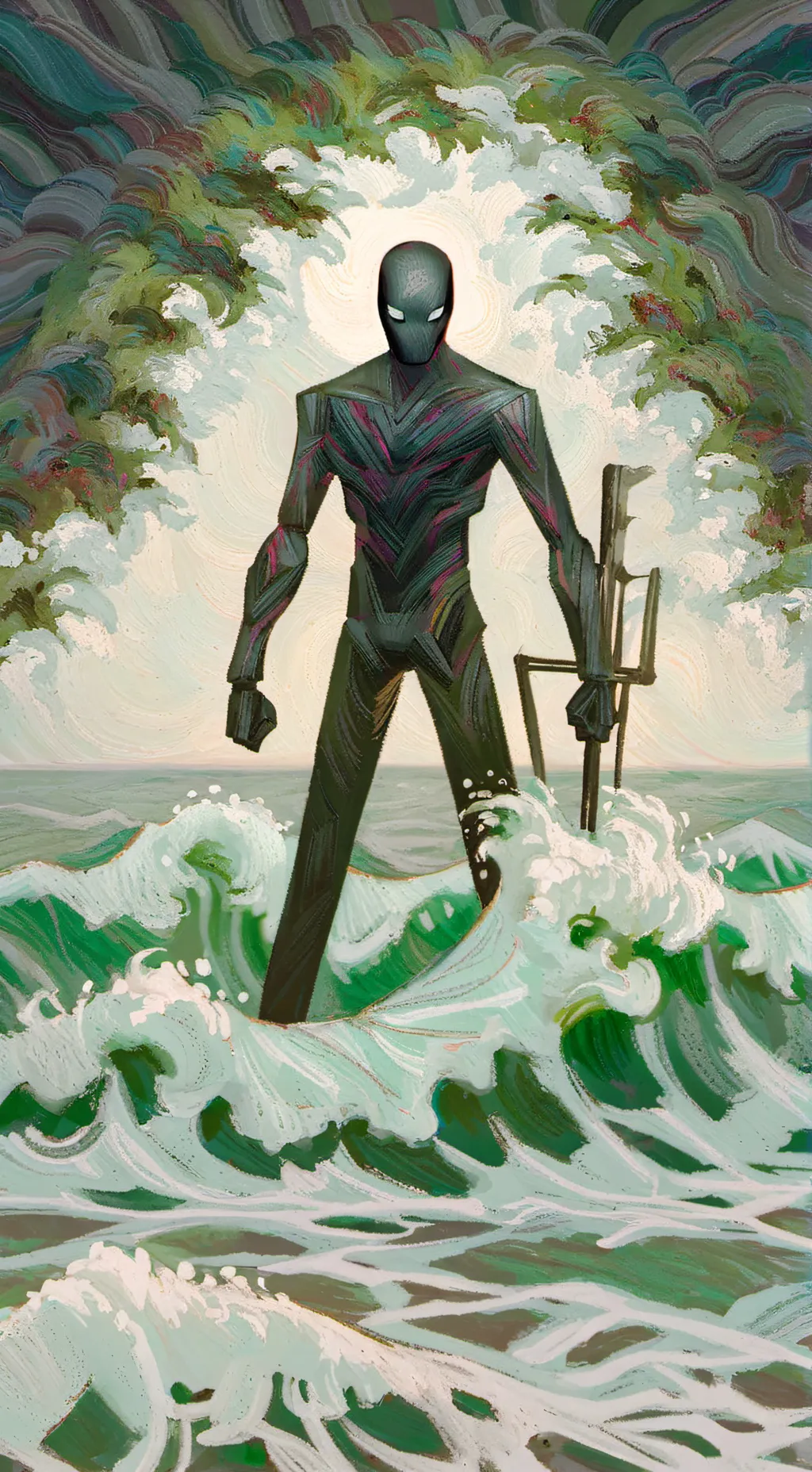 ai character: angry enderman background