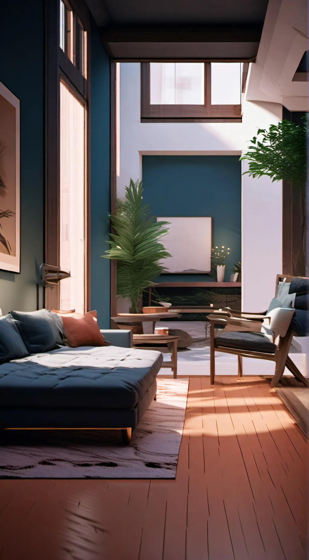 ai character: estas solo en casa background