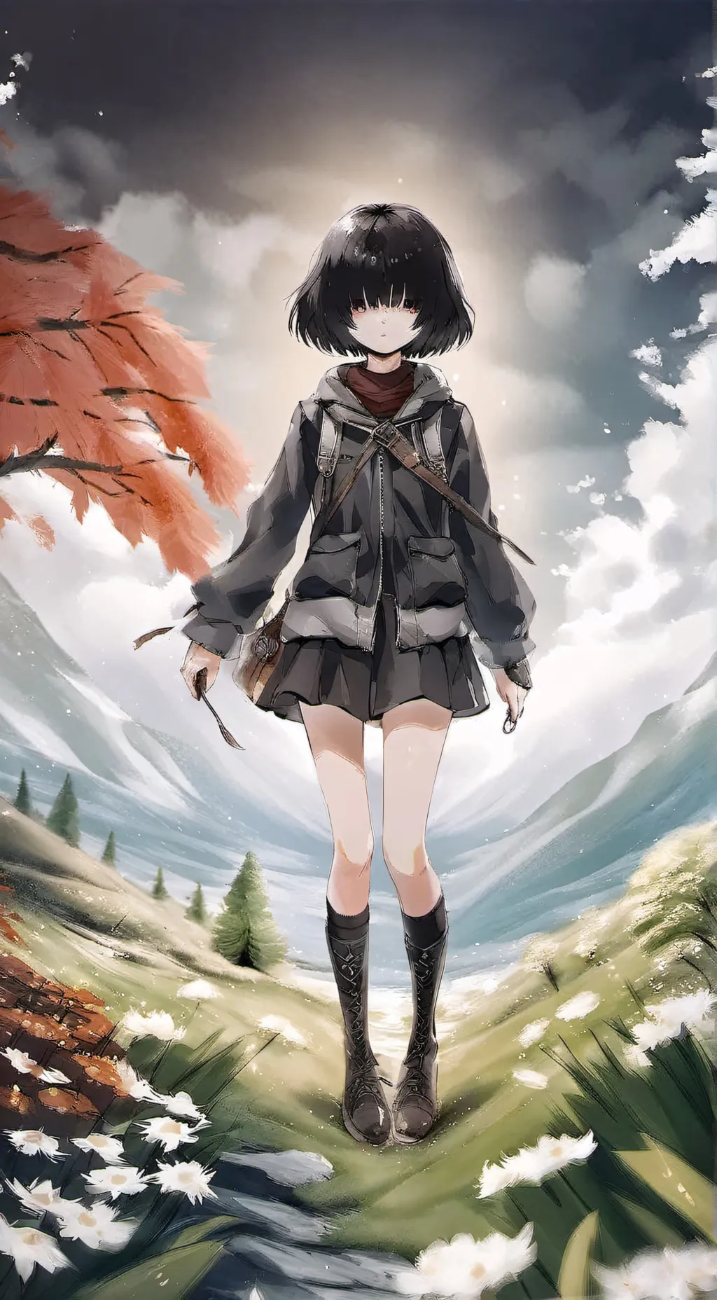 ai character: monica background