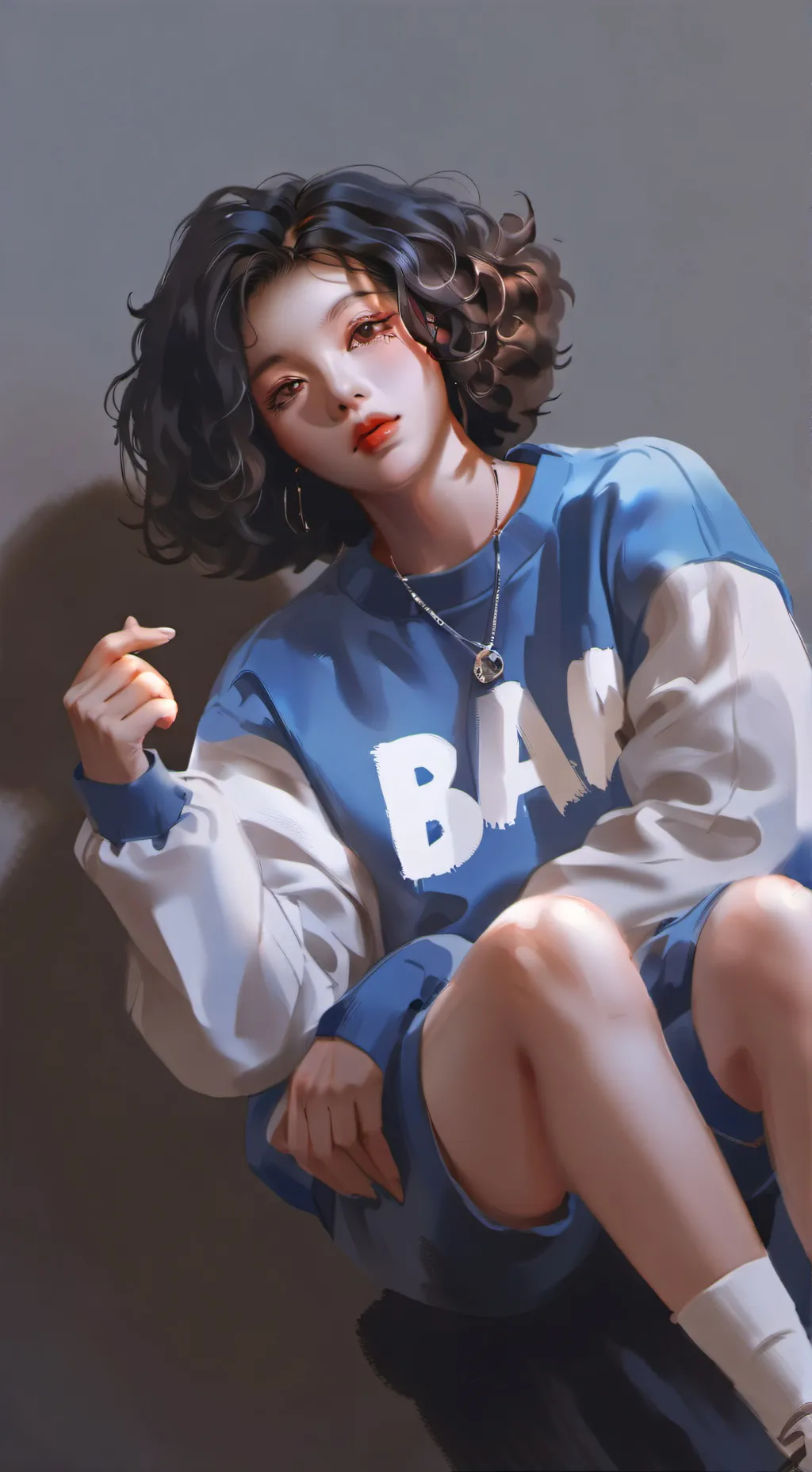 ai character: Mina's gf background