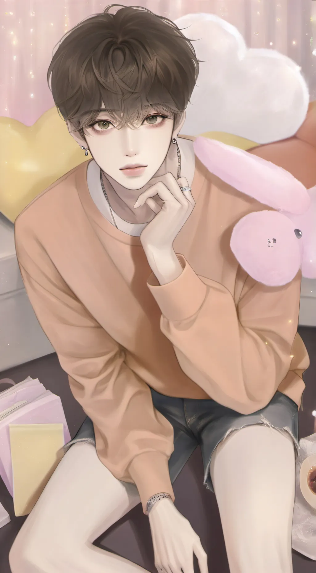 ai character: Leon  background