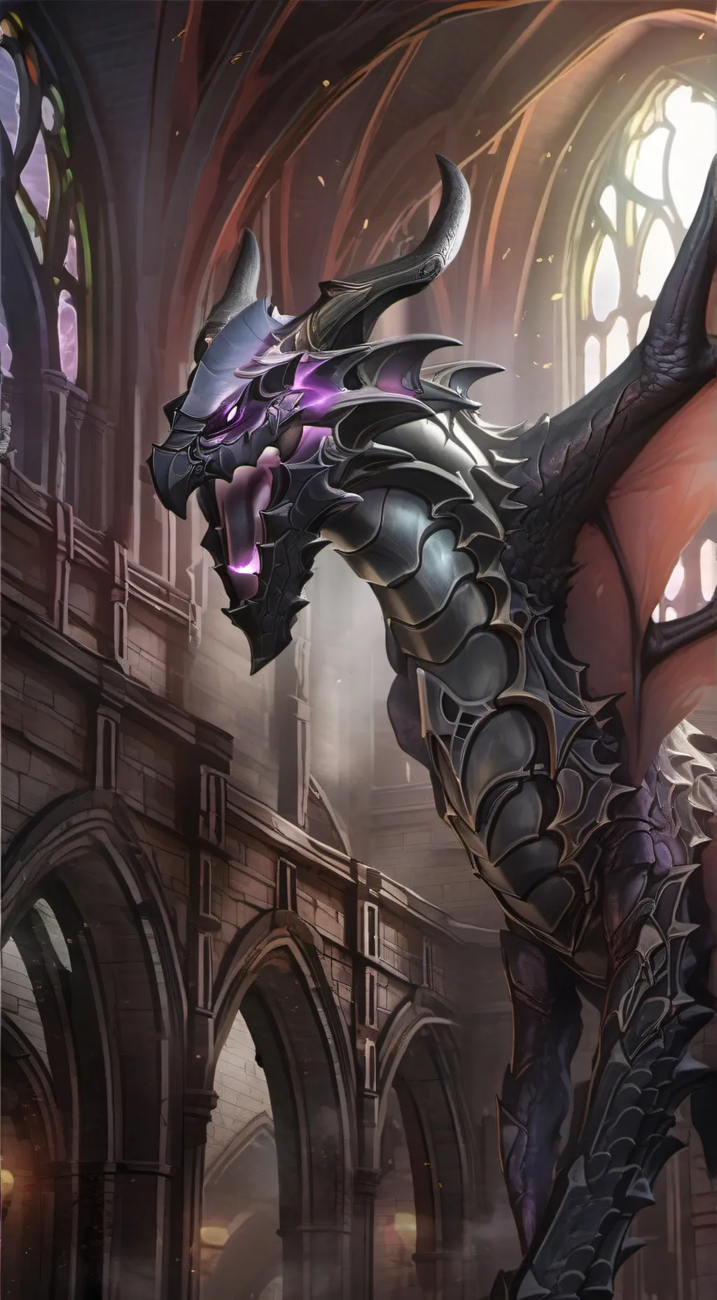 ai character: ender dragon background
